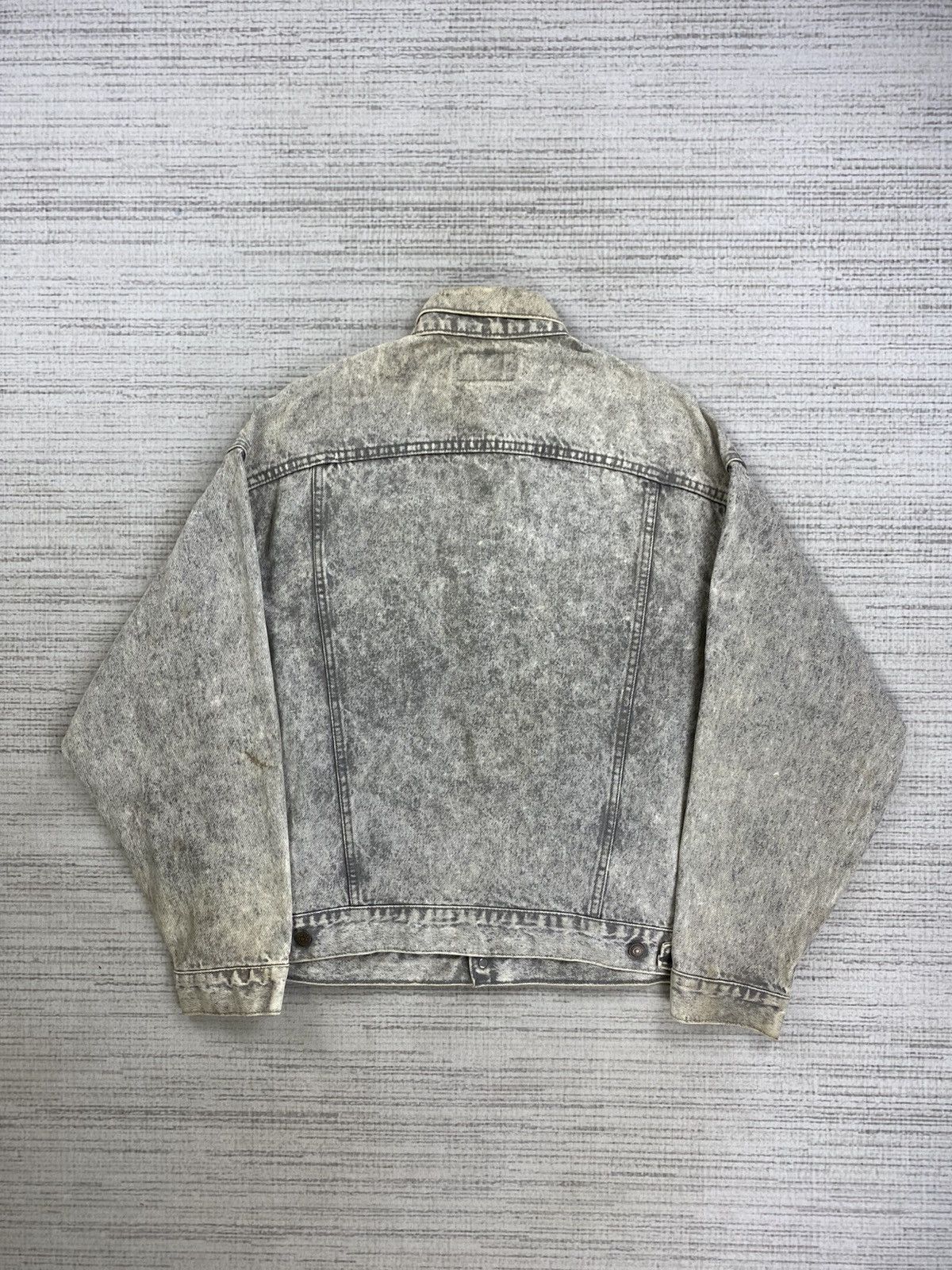 Levi's 🔥Vintage 60s Levi’s Acid Grey Denim Trucker Jacket Size US XL / EU 56 / 4 - 2 Thumbnail