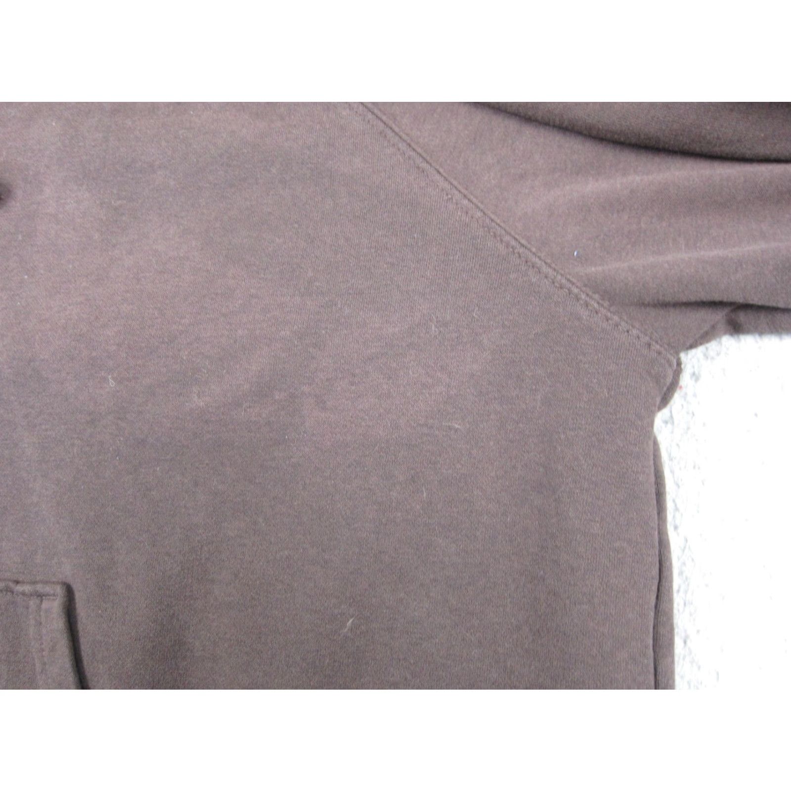 H&M VINTAGE H&M Hoodie Mens M Brown Solid Full Zip Hooded Fleece Sweatshirt Pullover Zip Zipper 90s Theme Wool? Size US M / EU 48-50 / 2 - 4 Thumbnail