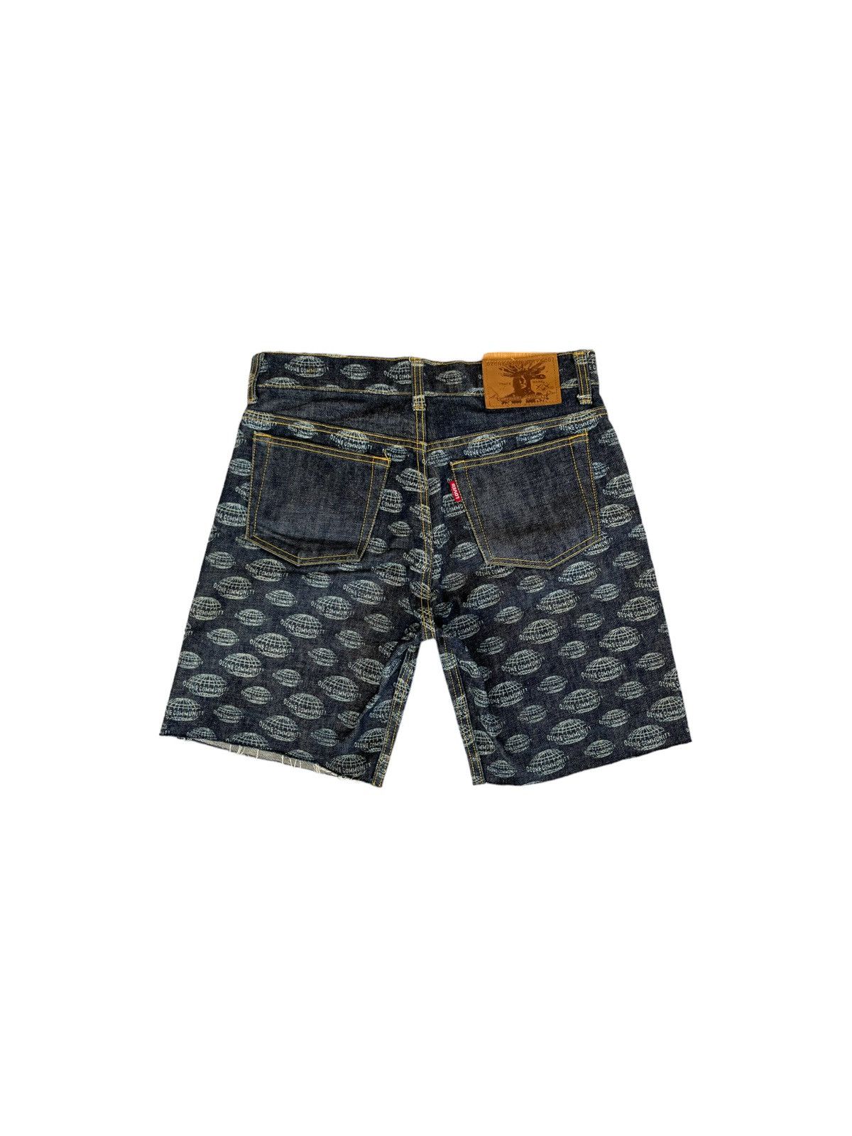Hysteric Glamour All Over Print Monogram Ozon Comunity Shorts Denim Size US 29 - 1 Thumbnail