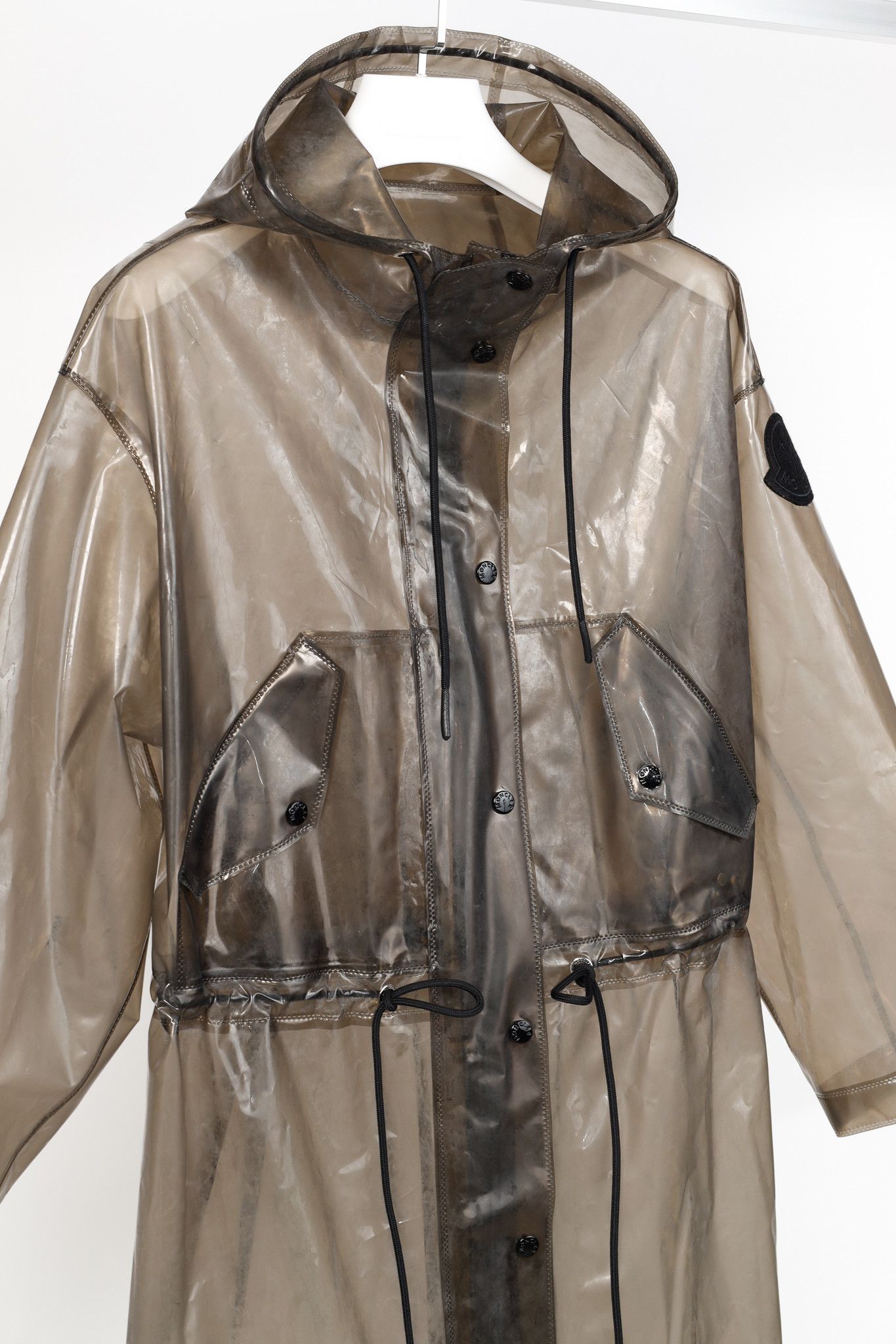 Moncler Moncler Acajou Black PVC Long Parka Size S / US 4 / IT 40 - 3 Thumbnail