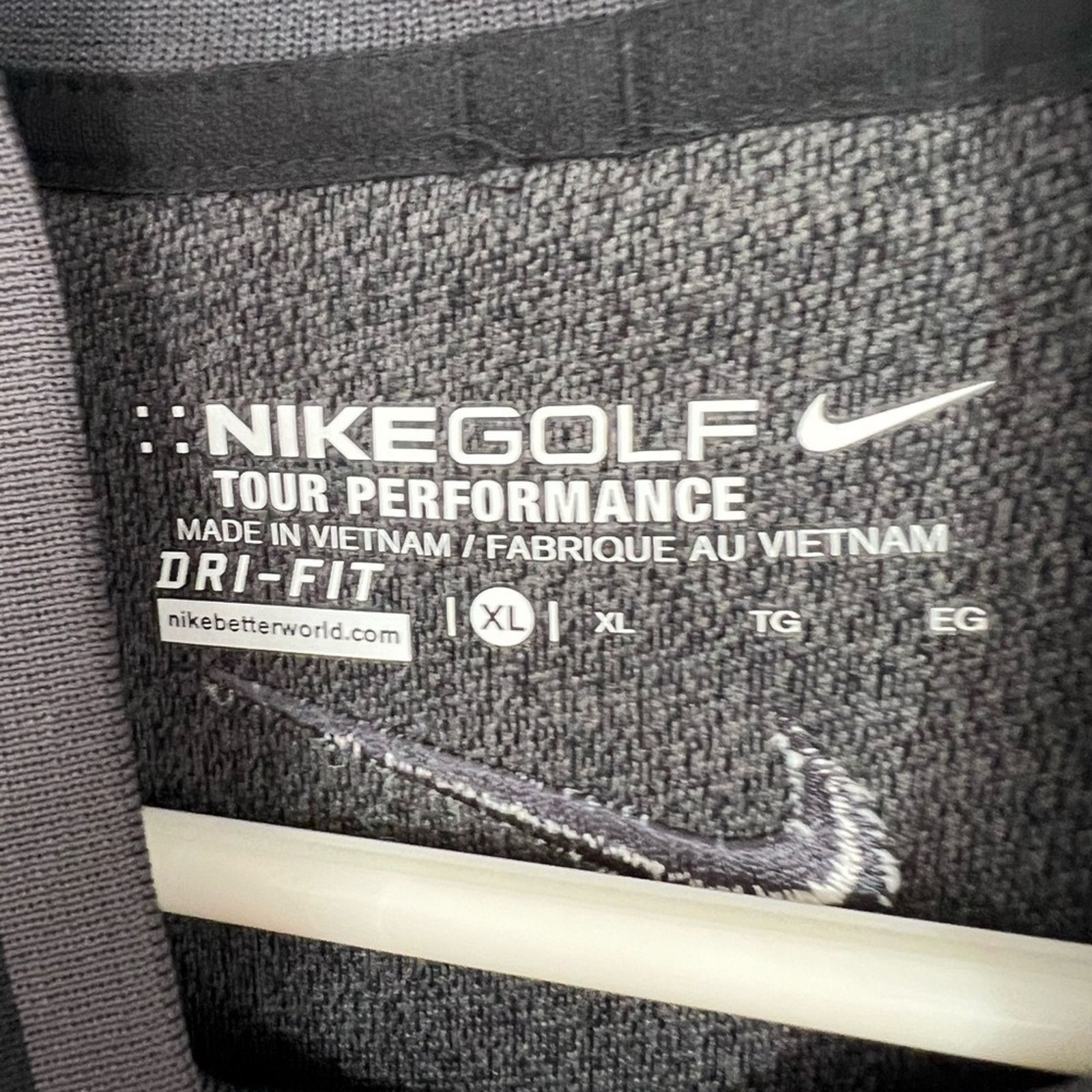 Nike NIKE Golf Vest Dri-Fit Tour 1/2 Zip Lightweight NWOT Size US XL / EU 56 / 4 - 3 Thumbnail