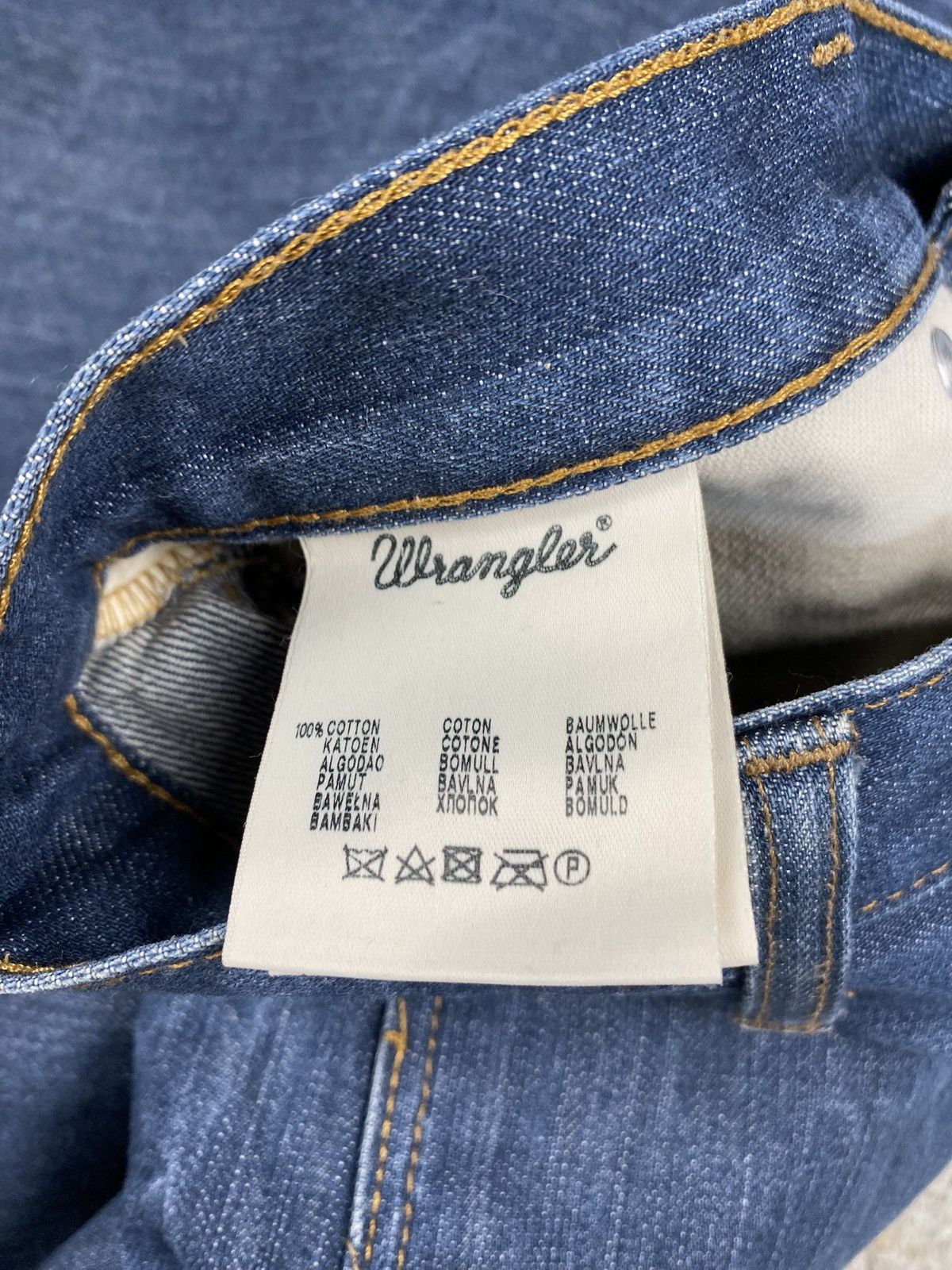 Wrangler Wrangler raw selvedge denim jeans japan shuttle loom Size US 31 - 7 Thumbnail