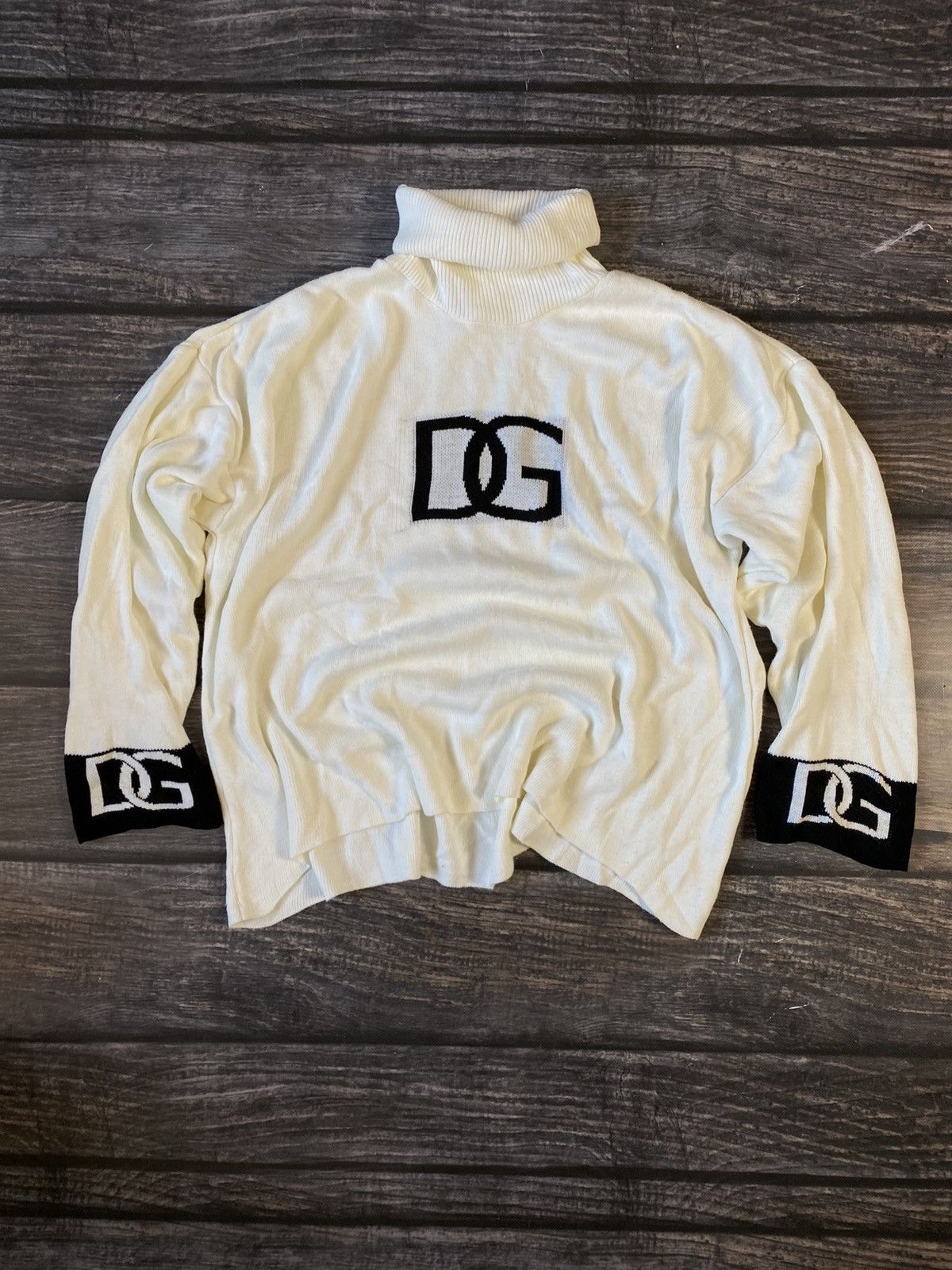 Dolce Gabbana Avant Garde Oversized Knited Vintage Sweater