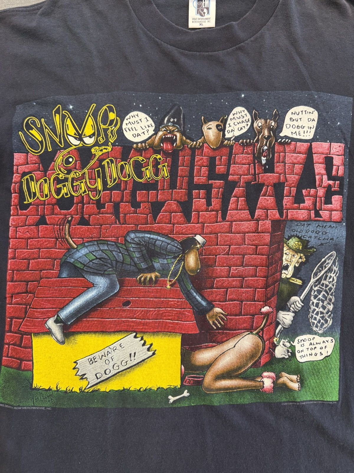 Rap Tees × Vintage 1993 Vintage Snoop Doggy Dogg Beware Of Dogg Rap Tee Size US XL / EU 56 / 4 - 4 Thumbnail