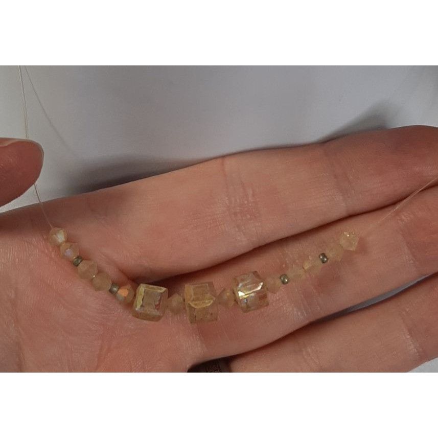 Other Distressed Faceted Cube Bead Necklace Size ONE SIZE - 1 Thumbnail