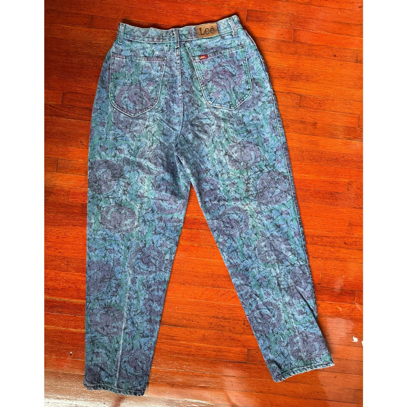 Lee 80's Lee Purple Blue High Waist Mom Denim Jeans 30X33 13M Size 30" / US 8 / IT 44 - 2 Thumbnail