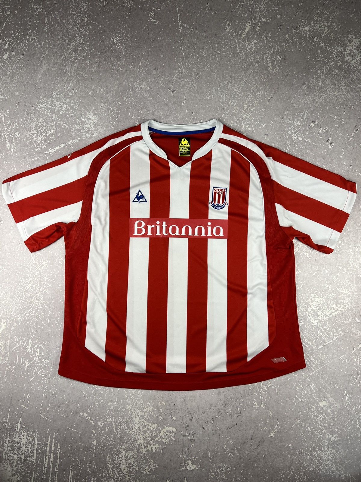 Le Coq Sportif 2009-2010 Le Coq Sportif Stoke City Home Soccer Jersey 3XL Size US XXL / EU 58 / 5 - 1 Thumbnail