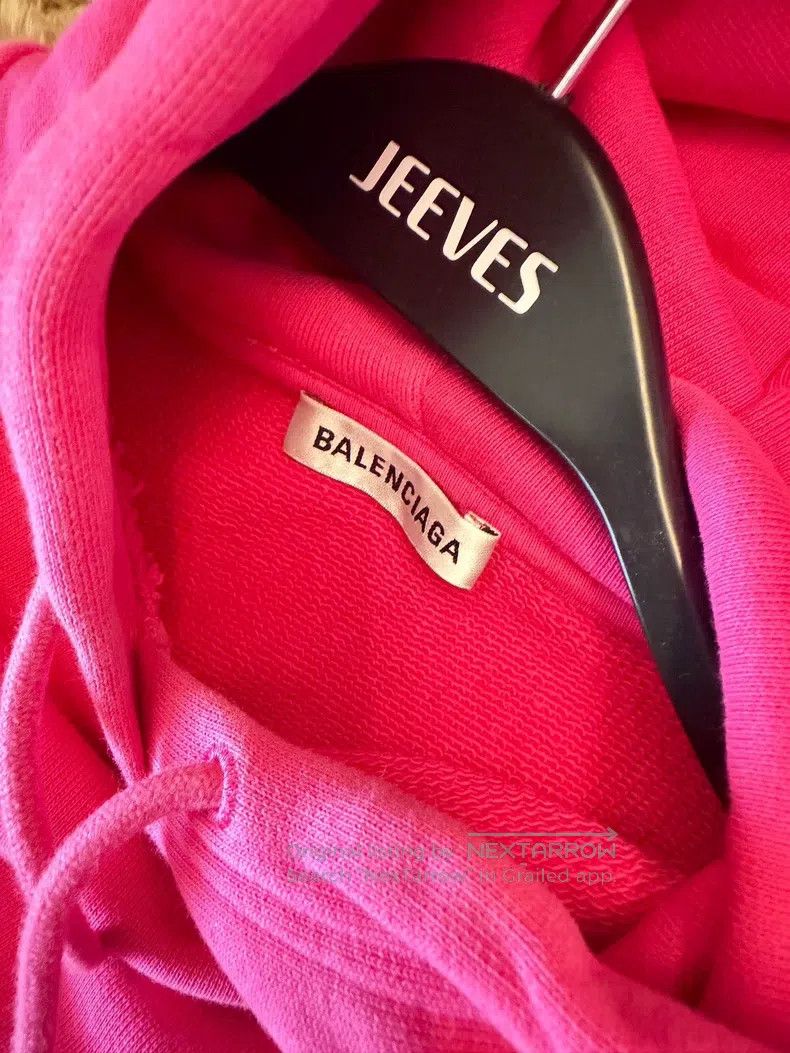 Balenciaga Balenciaga Hooded Sweatshirt, Blush Pink, Size XS Size US XS / EU 42 / 0 - 3 Thumbnail