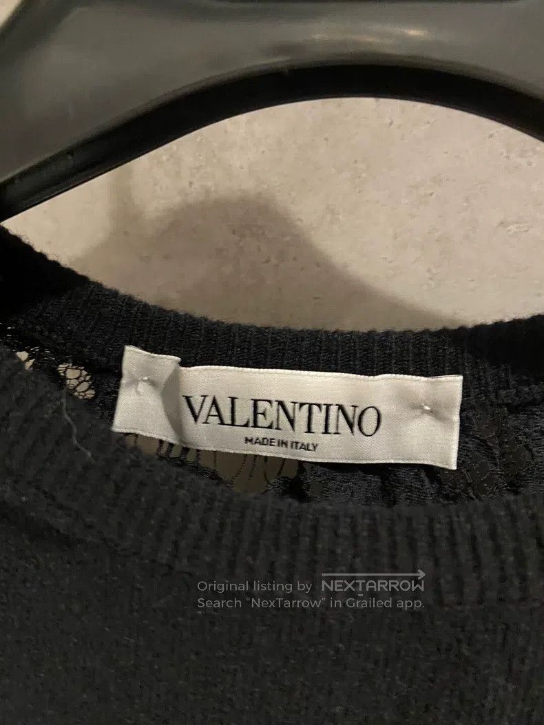 Valentino Valentino Genuine wool and cashmere panelled lace cape top Size XS / US 0-2 / IT 36-38 - 2 Thumbnail