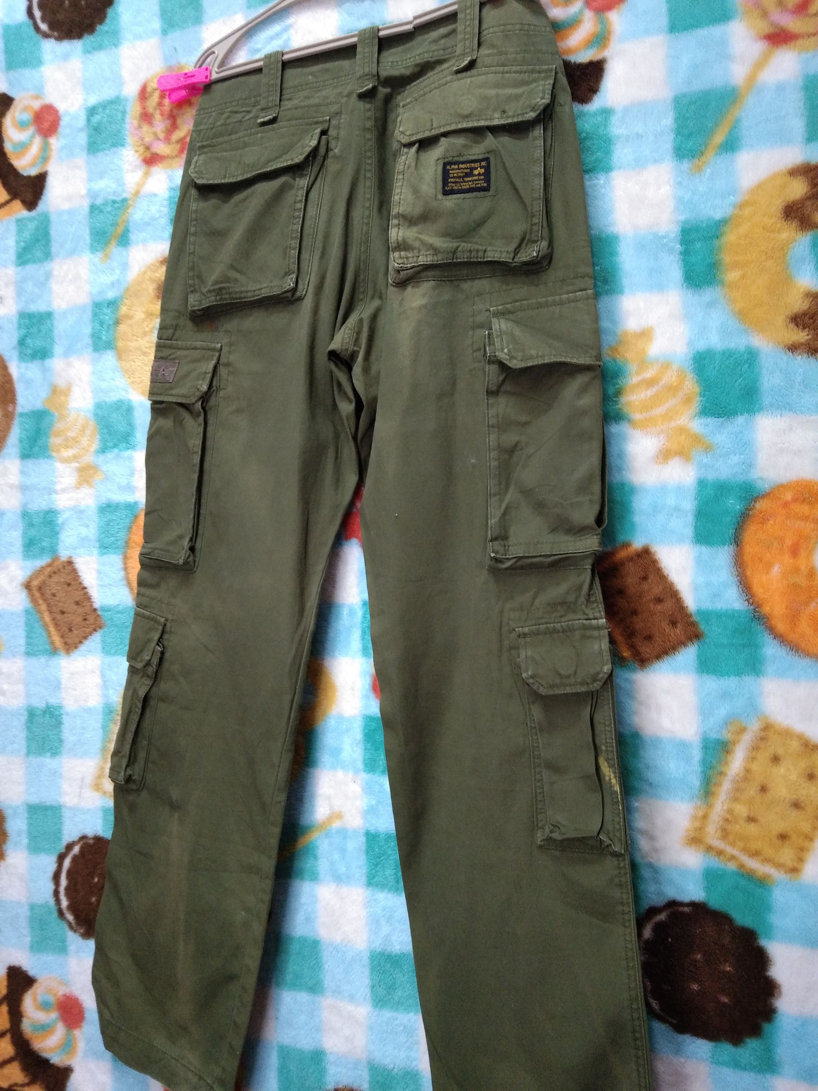 Alpha Industries VINTAGE ALPHA INDUSTRIES 8 POCKETS CARGO PANT. Size US 30 / EU 46 - 5 Thumbnail