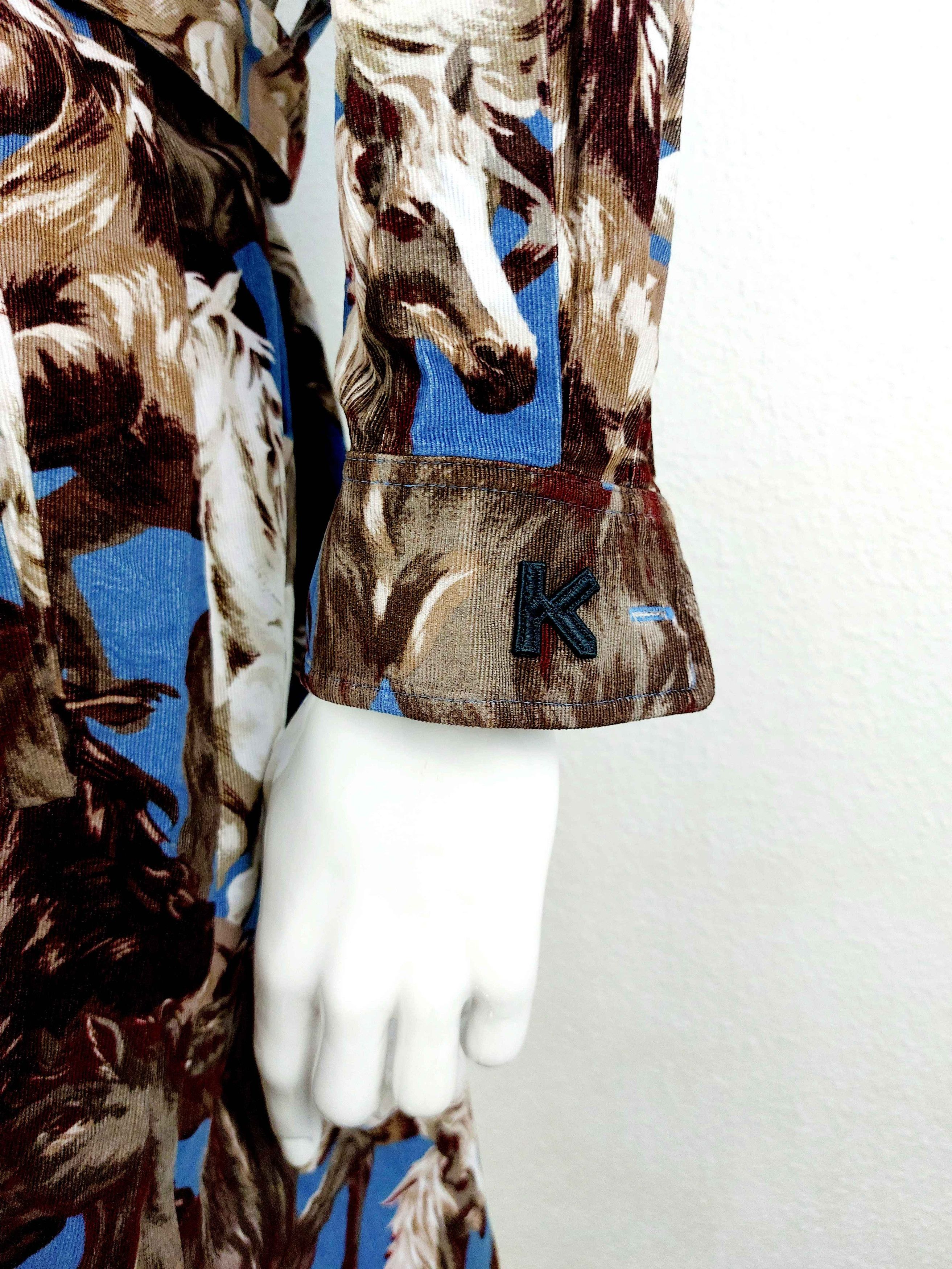 Kenzo KENZO Women's Chevaux Horse Cowboy Denim Tunc Dress Size M / US 6-8 / IT 42-44 - 6 Thumbnail
