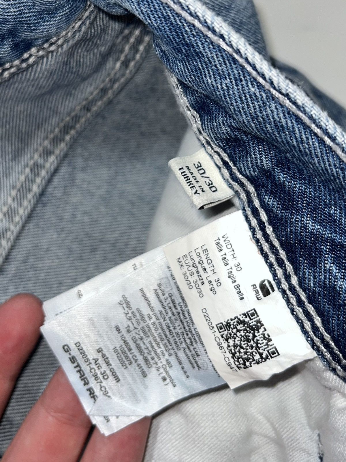 G-Star G-star RAW Arc 3D blue jeans Avant-Garr style Y2K Size US 30 / EU 46 - 5 Thumbnail