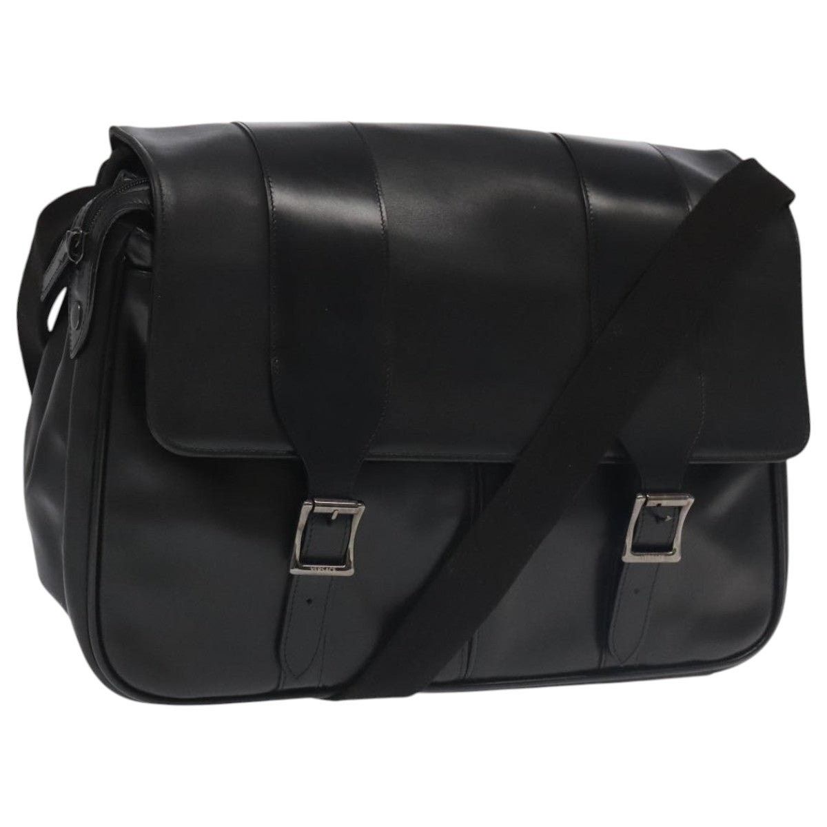 Versace Versace Shoulder Bag Leather Black Size ONE SIZE - 1 Thumbnail