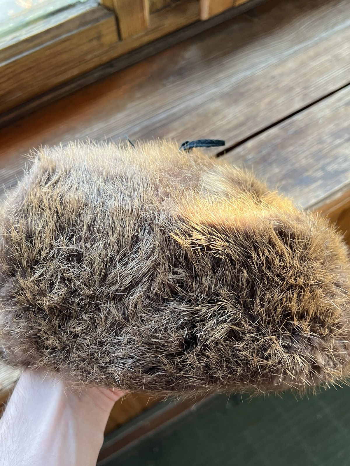 Vintage Vintage Ushanka trapper rabbit leather hat rare Size ONE SIZE - 8 Thumbnail