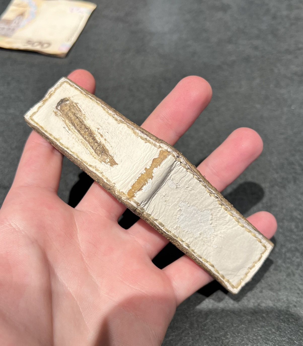 Other Avant-garde handcrafted leather money clip.🔖 Size ONE SIZE - 12 Thumbnail