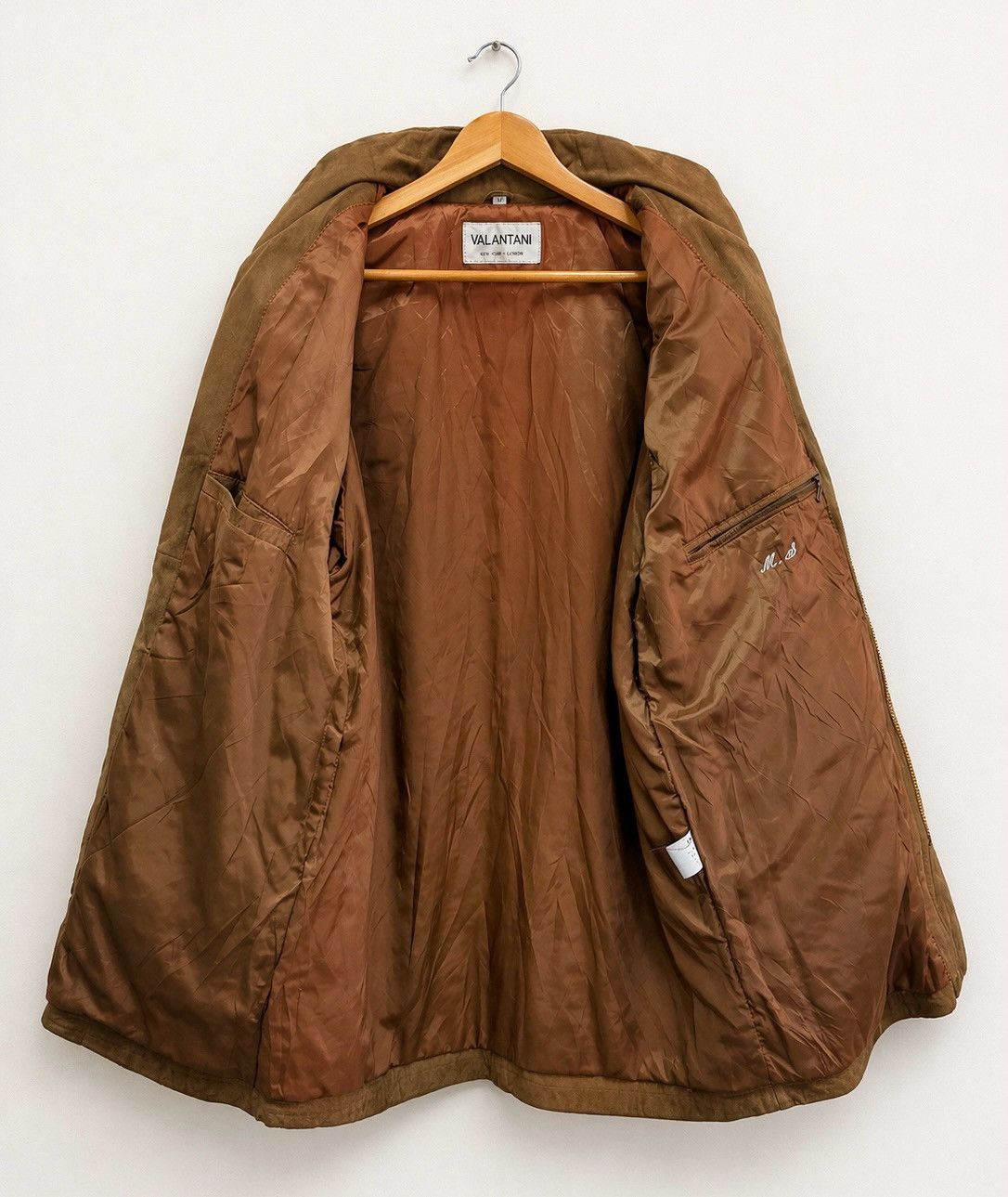Vintage VTG Brown Leather Jacket Minimal Coat Italian Style Cowhide Size US M / EU 48-50 / 2 - 10 Thumbnail