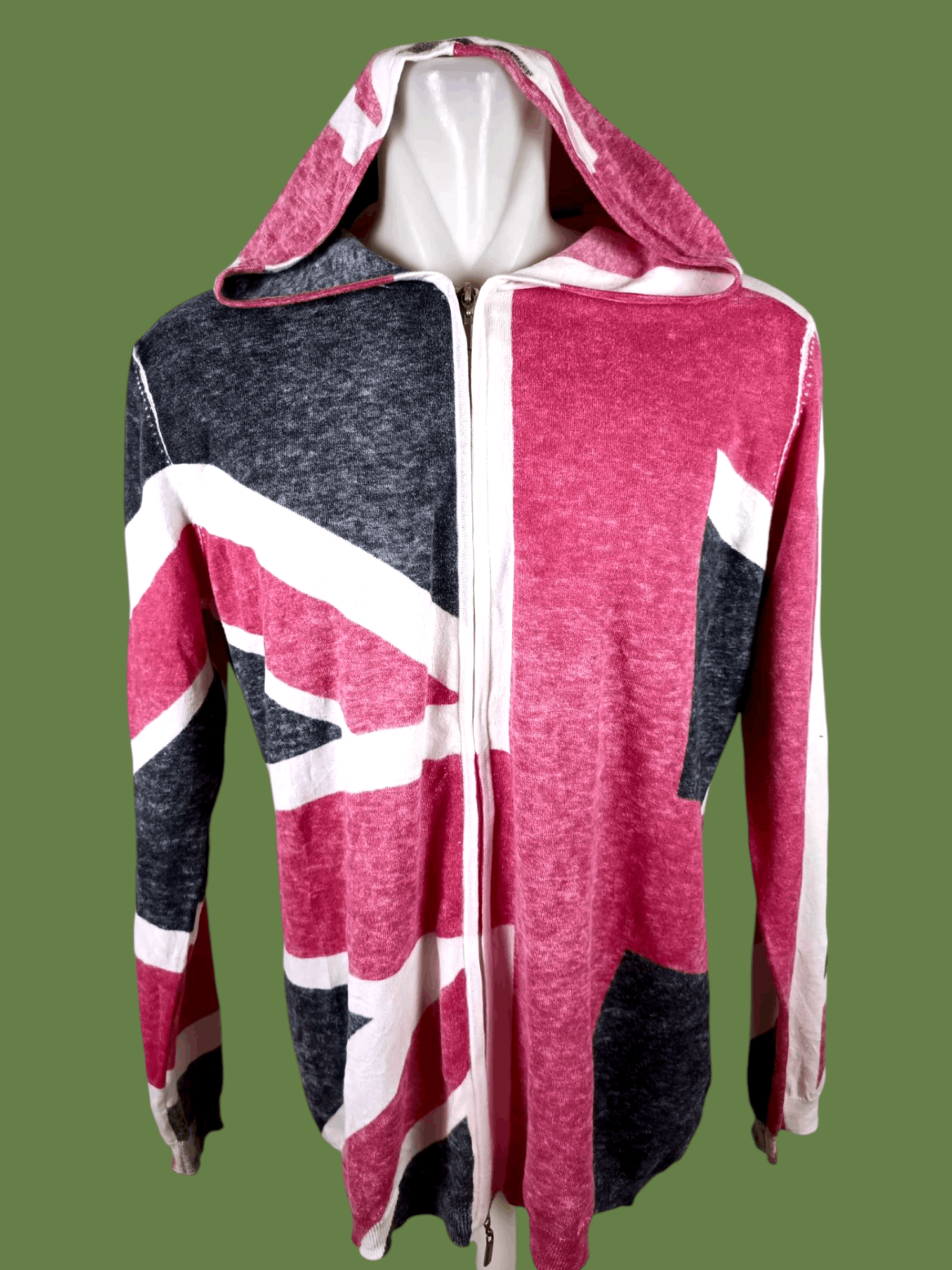 Designer × Japanese Brand Gerry Weber Zipper Hoodie Union Jack All Over Print Size US L / EU 52-54 / 3 - 1 Thumbnail