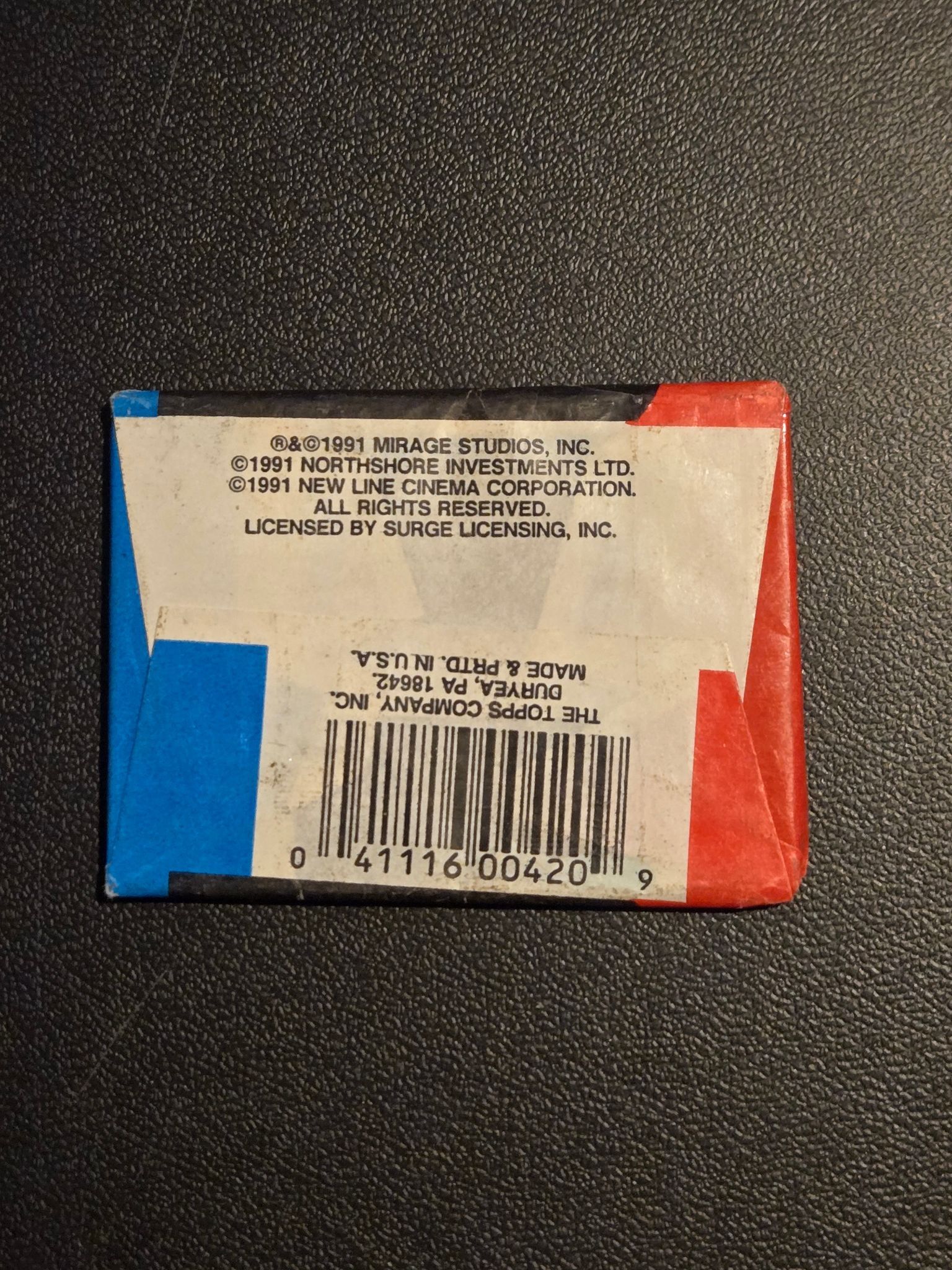 Other Topps Teenage Mutant Ninja Turtles II Sealed Movie Card Size ONE SIZE - 3 Thumbnail