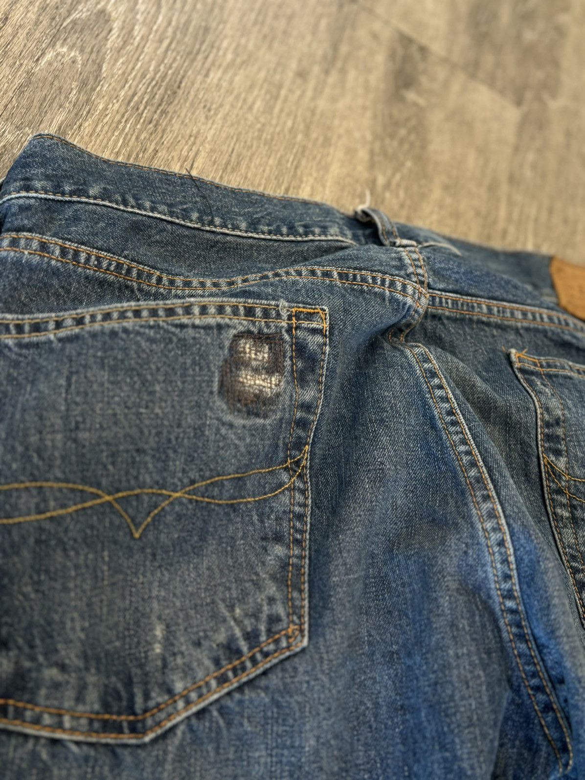 Polo Ralph Lauren × Vintage Blue Polo Ralph Lauren Denim Size US 36 / EU 52 - 6 Thumbnail