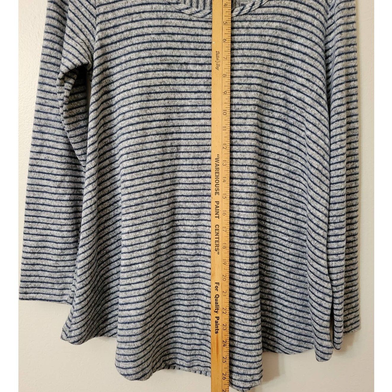 Other Women's Soft Surroundings Blue Striped Oversized Sweater Size S / US 4 / IT 40 - 5 Thumbnail
