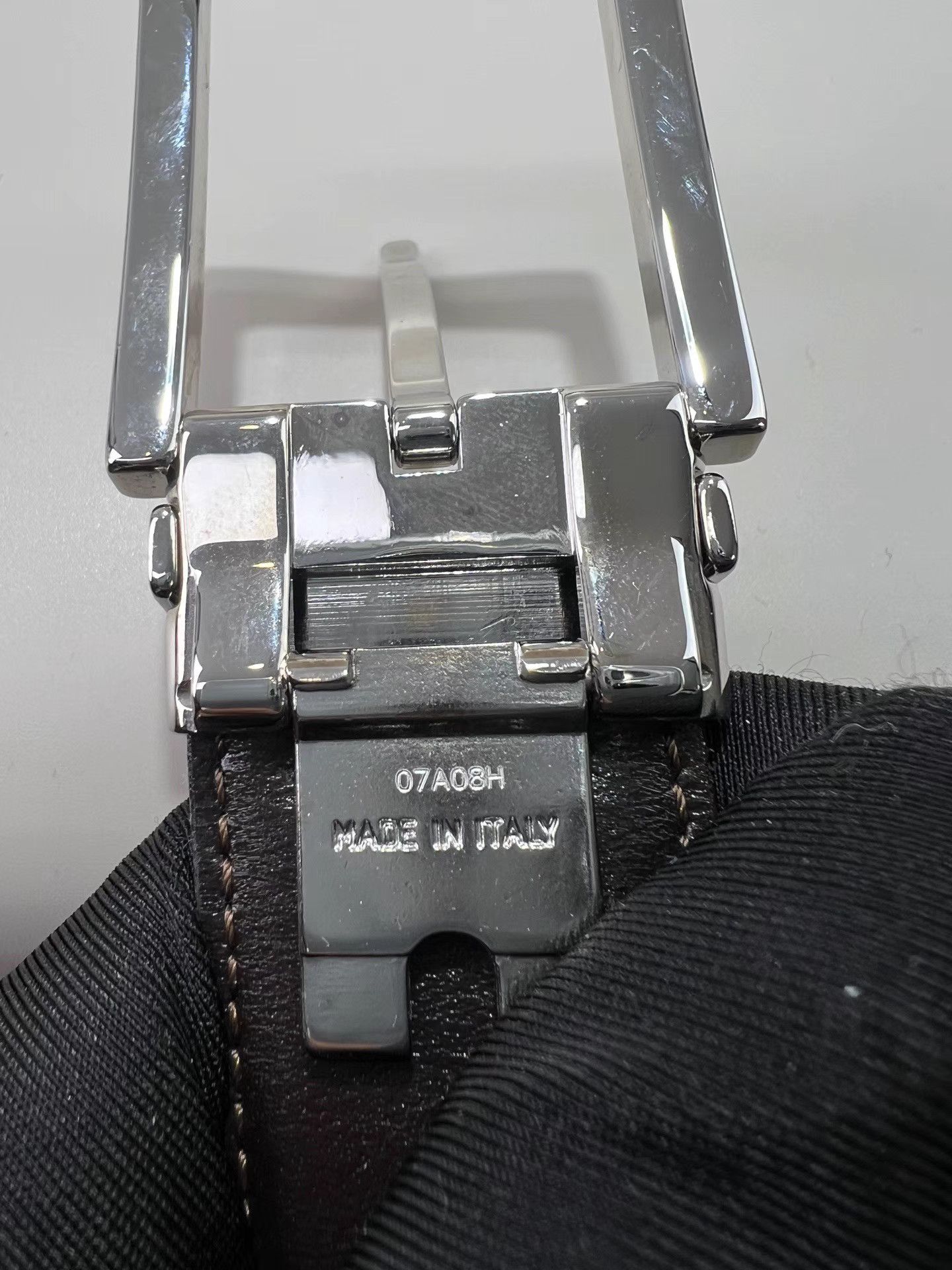 Montblanc MONTBLANC Black Leather Belt Size ONE SIZE - 5 Thumbnail