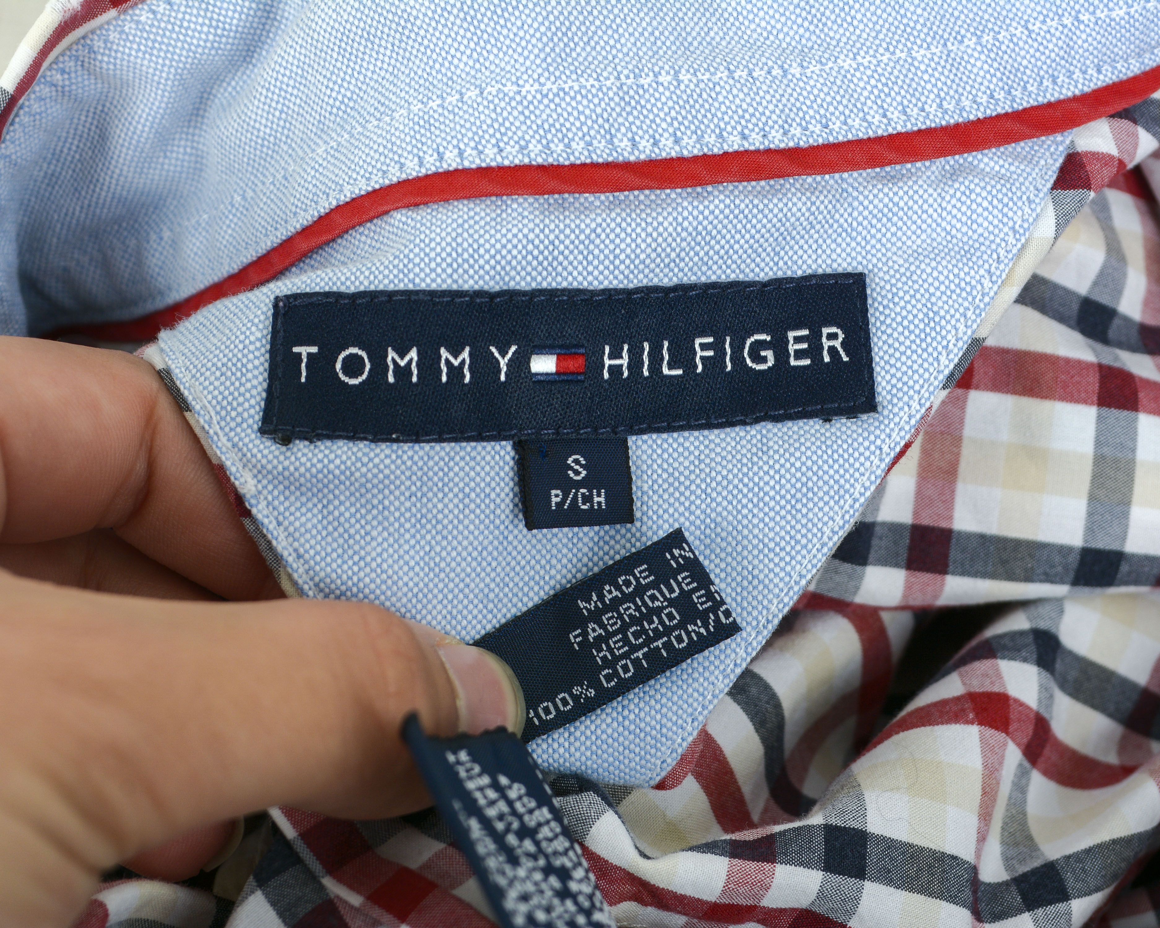 Tommy Hilfiger Button Up Shirt Long Sleeved Tartan Plaid Check Cotton Size US S / EU 44-46 / 1 - 7 Thumbnail