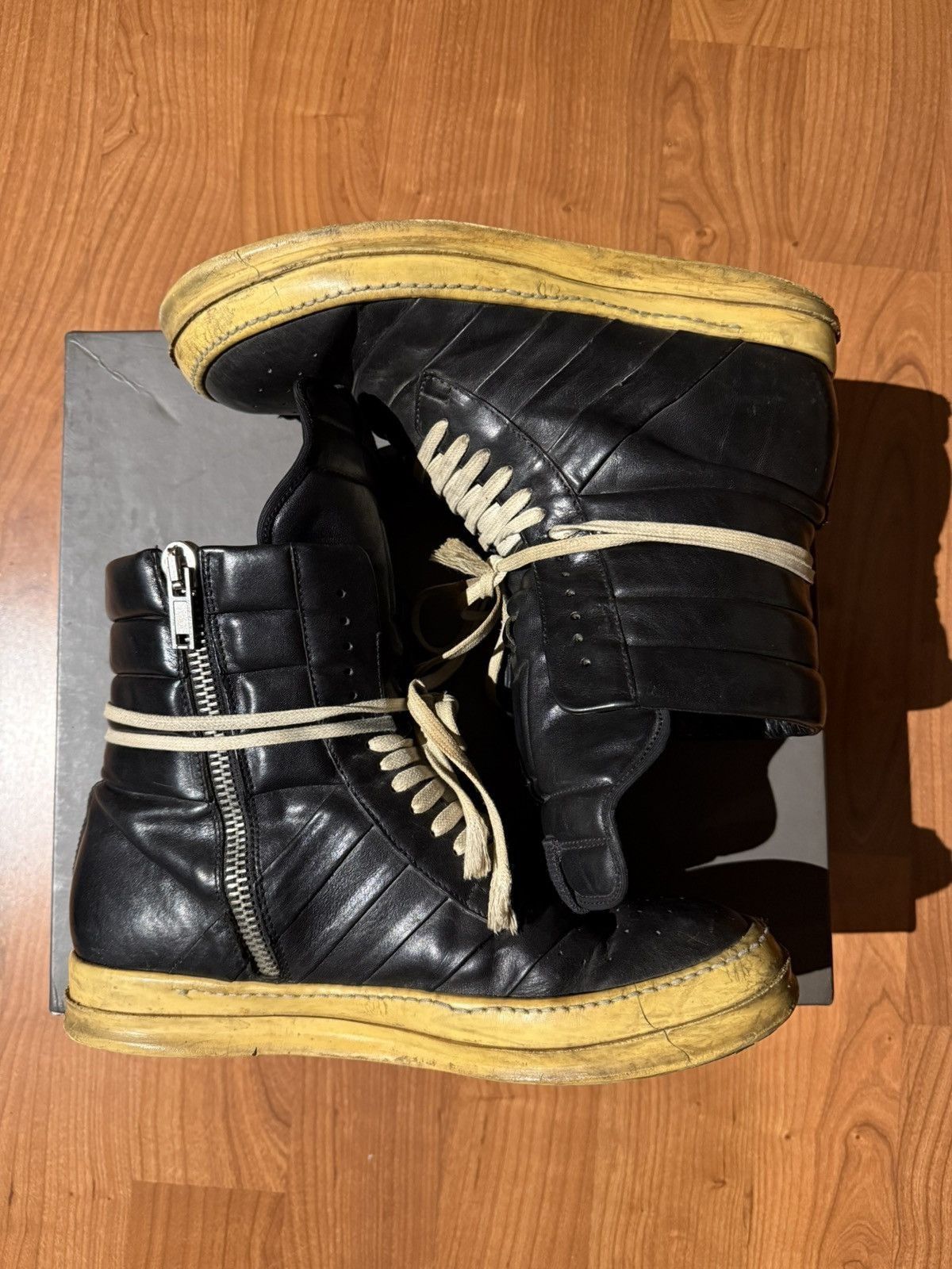 Rick Owens AW09 “CRUST” Dunk Leather Sneakers – DRIEW rick owens