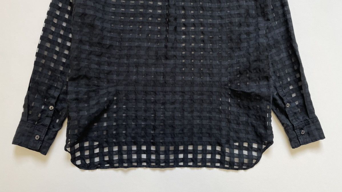 Ann Demeulemeester Black ‘Sheer Square’ Patterned Shirt Size US M / EU 48-50 / 2 - 14 Thumbnail