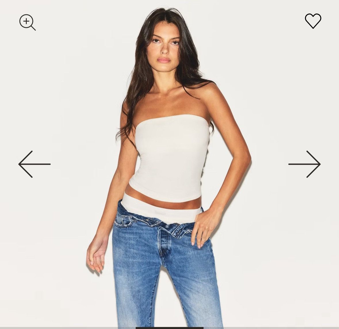 Designer × SKIMS COTTON JERSEY TUBE TOP | MARBLE | SIZE M Size M / US 6-8 / IT 42-44 - 3 Thumbnail
