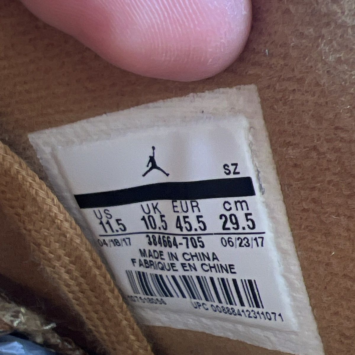Jordan Brand Air Jordan 6 wheat Size US 11.5 / EU 44-45 - 8 Thumbnail