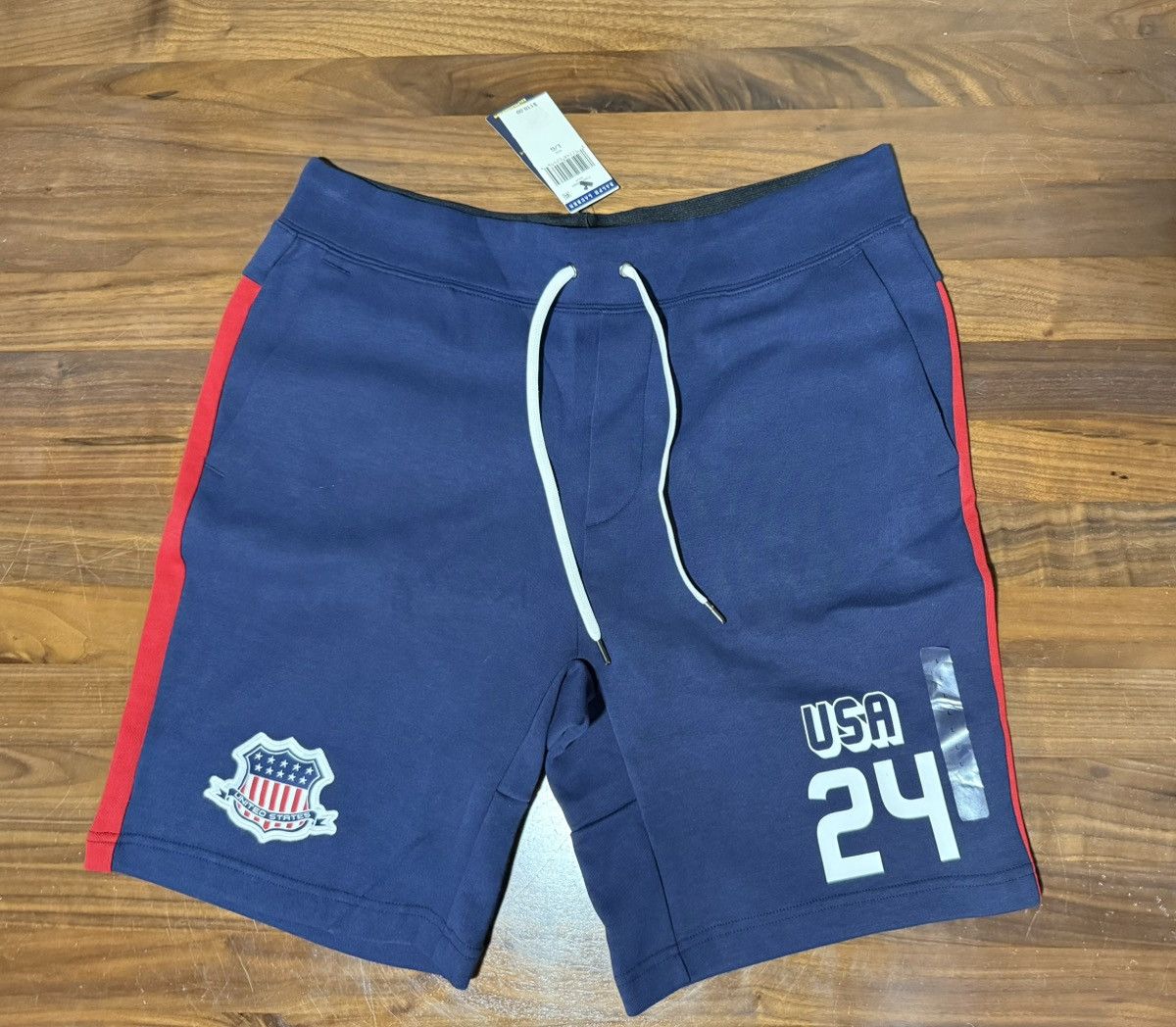 Polo Ralph Lauren Polo Ralph Lauren Team USA Navy Fleece Shorts Size Large Size US 34 / EU 50 - 1 Thumbnail