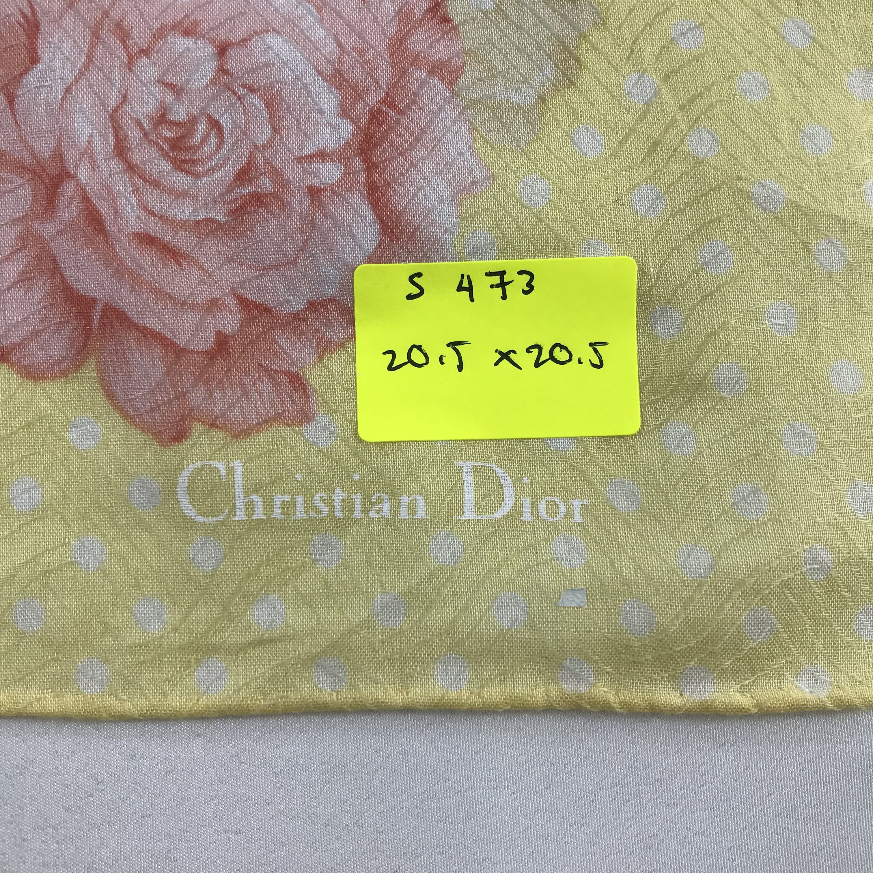 Christian Dior Monsieur × Vintage Christian Dior Bandana / Handkerchief / Neckerchief - S473 Size ONE SIZE - 5 Thumbnail