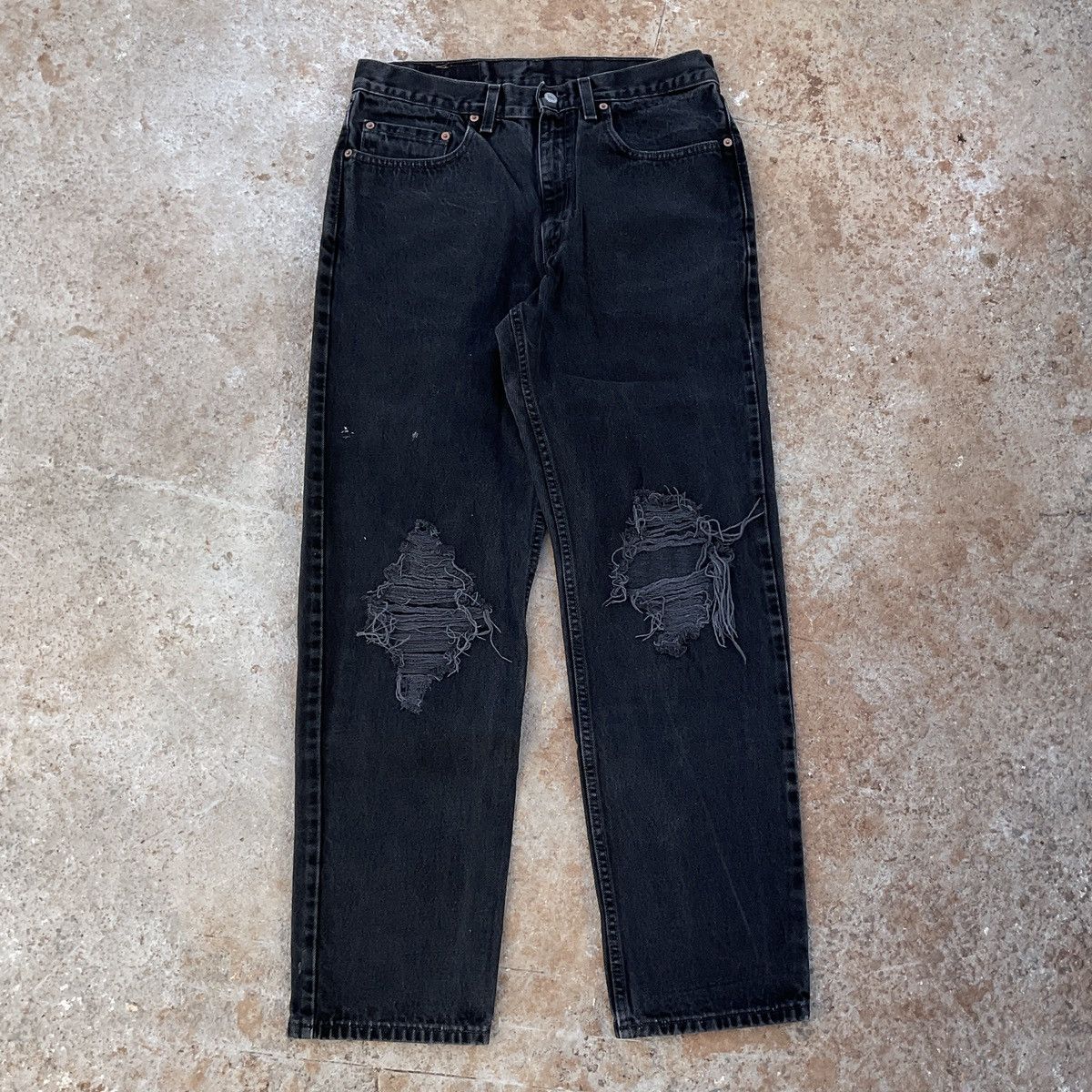 Levi's × Vintage Vintage Distressed Levi’s Made In USA 550 Denim Jean Pants Size US 33 - 1 Thumbnail