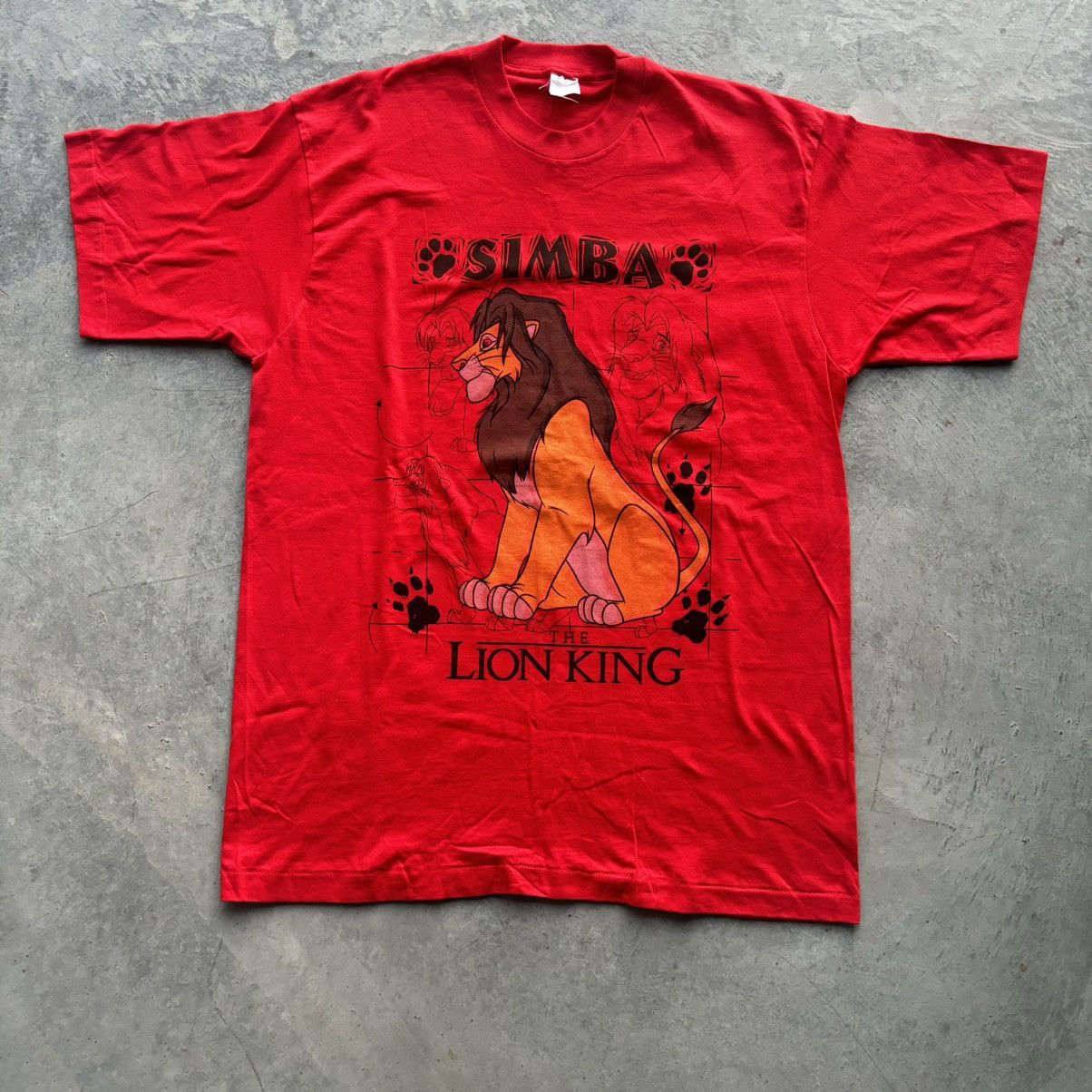 Disney × Vintage Vintage 90s The Lion King Simba Tshirt Size US XL / EU 56 / 4 - 1 Thumbnail