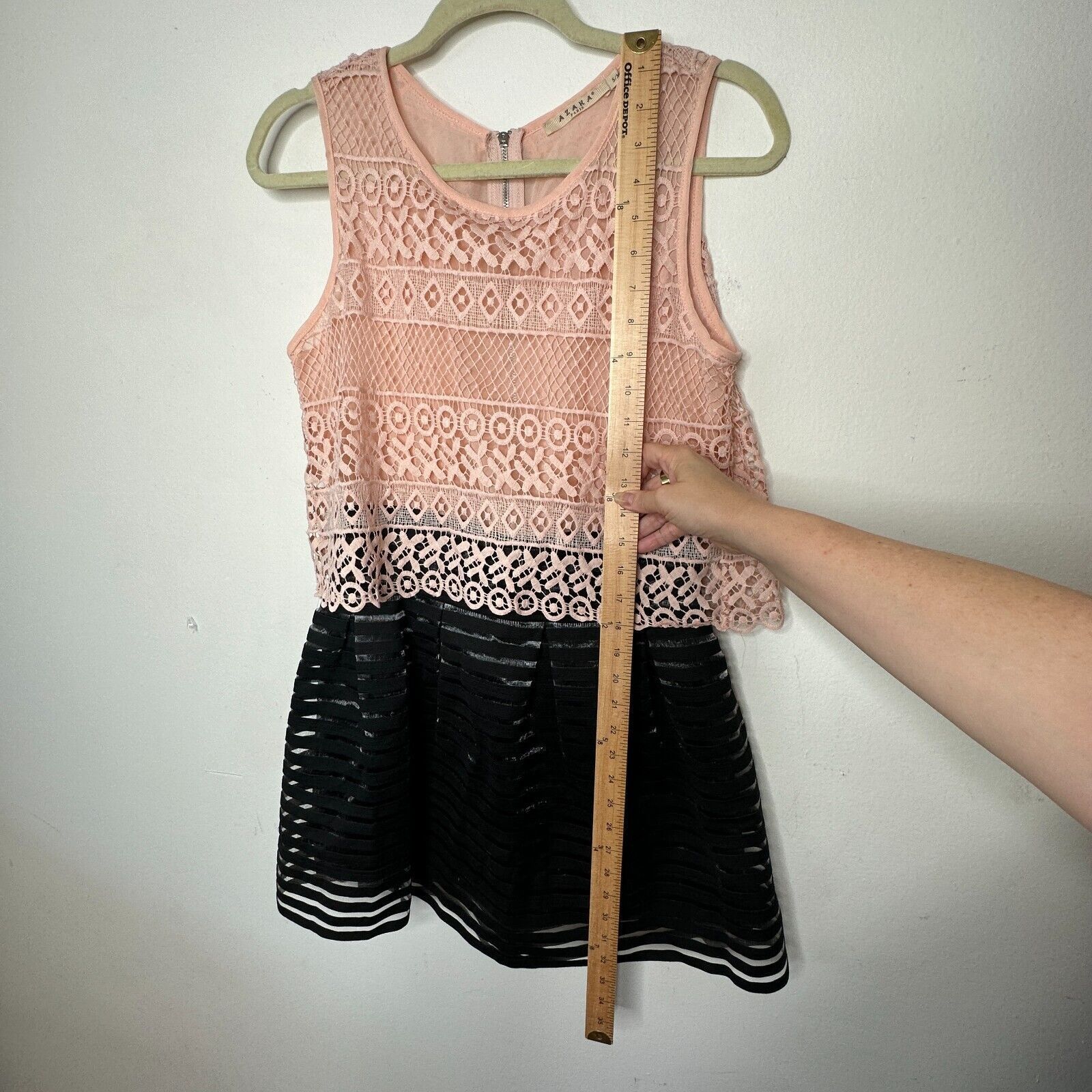 Other NWT Azaka Paris Pink Crochet Top Black Stripe Dress S / M Size M / US 6-8 / IT 42-44 - 5 Thumbnail