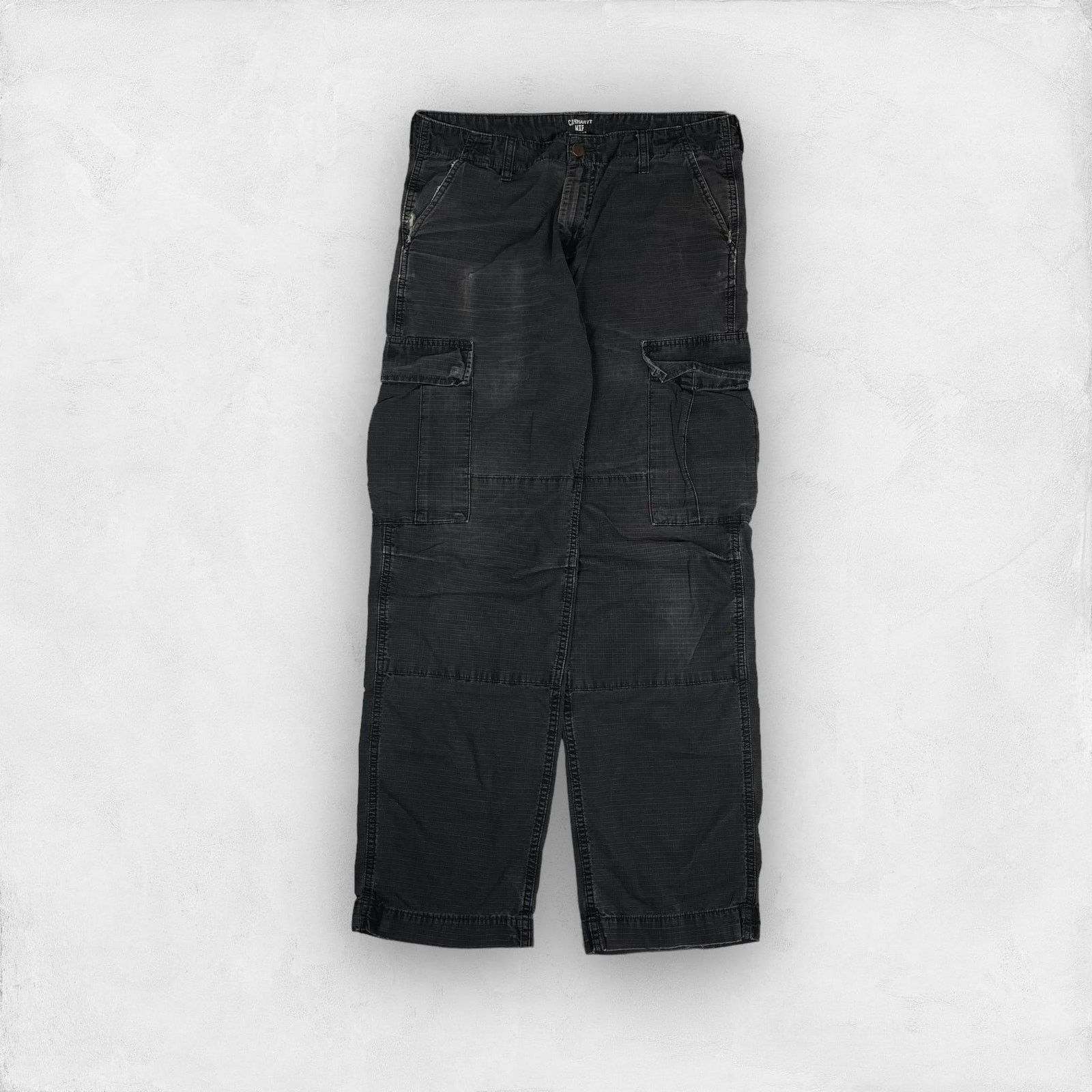 Carhartt Carhartt Men's Gray Cotton Regular Fit Cargo Pant Size 33x32 Size US 33 - 6 Thumbnail