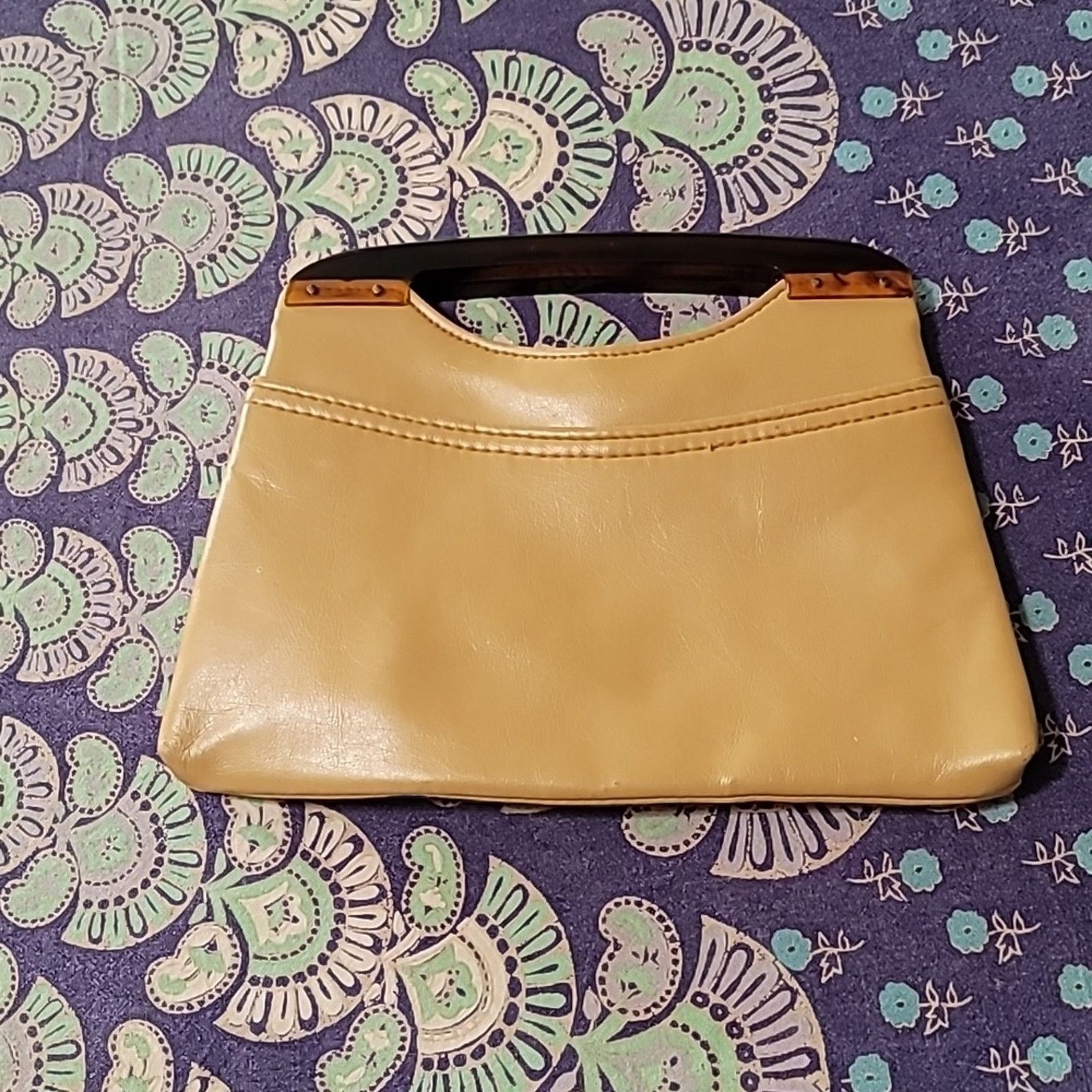 Unknown London Vtg Leather and Lucite Super 1960s High Quality Handbag Size ONE SIZE - 4 Thumbnail