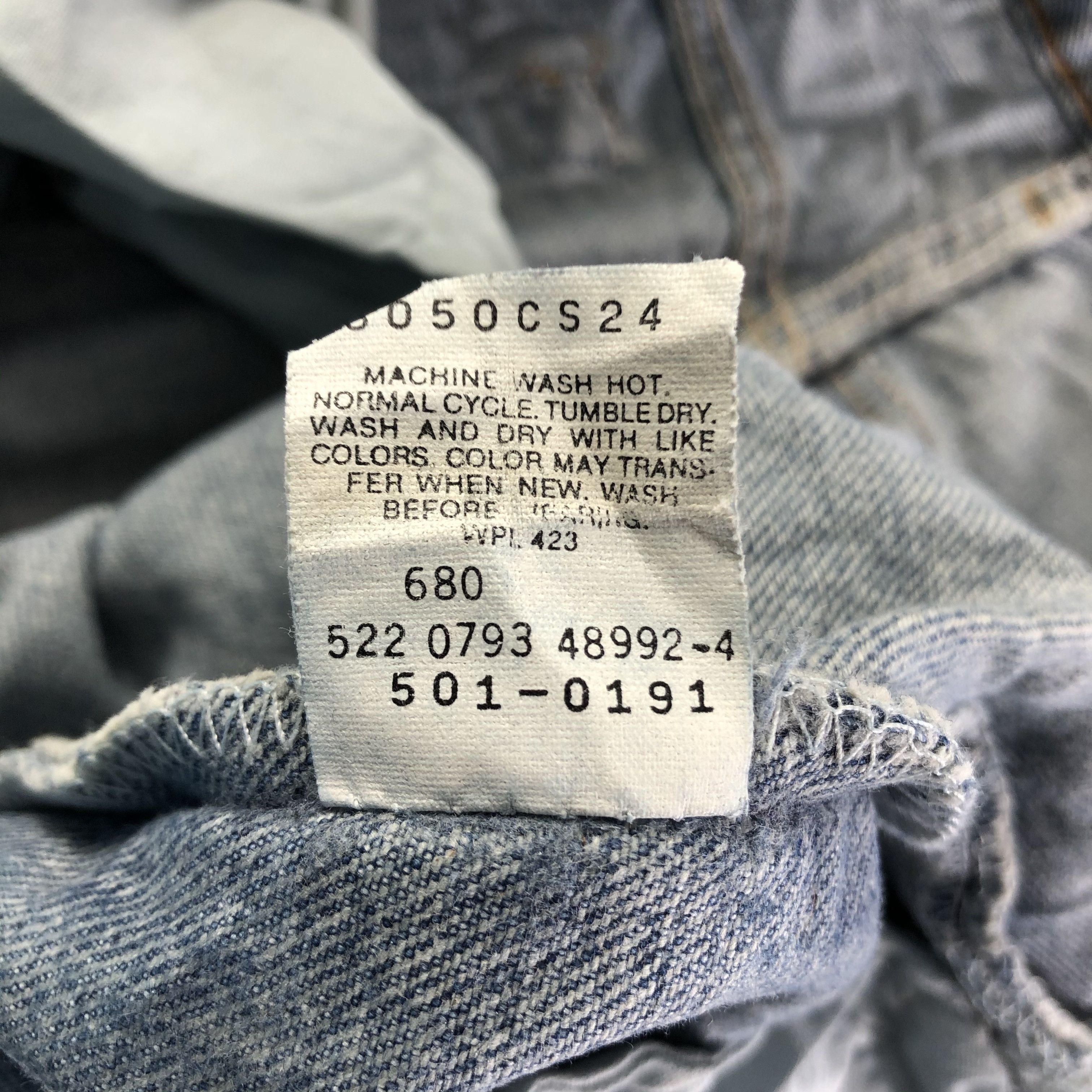 Levi's 90s Vintage Levis 501 Jeans-J3781 Size US 37 - 12 Thumbnail