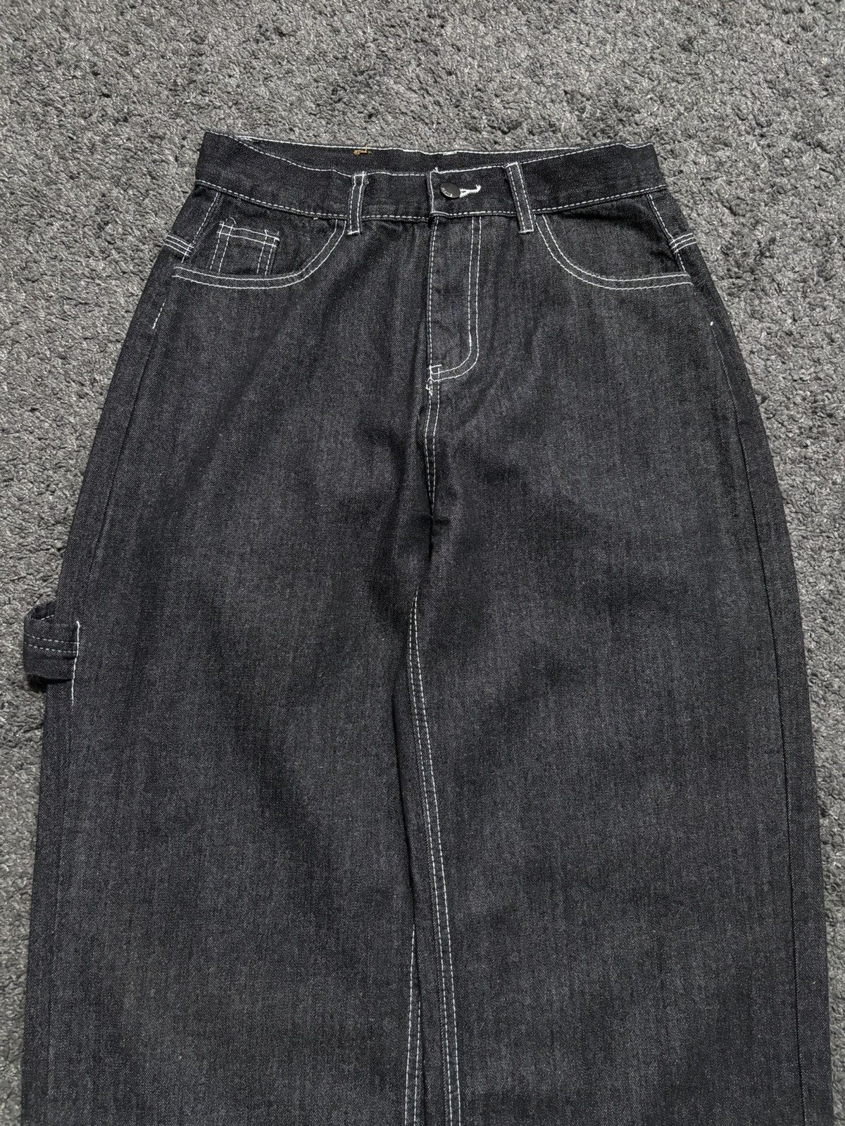 Vintage Vintage very rare embroidered spirit dark gray baggy jeans Size US 30 / EU 46 - 13 Thumbnail