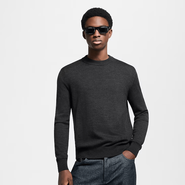 Louis Vuitton Signature Wool-Silk Blend Long-Sleeved Crewneck Size US S / EU 44-46 / 1 - 2 Thumbnail