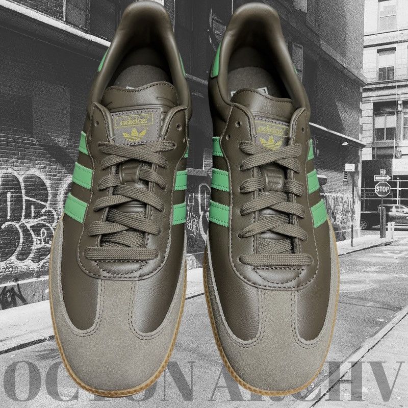 Adidas Size 11.5 - Adidas Samba OG 'Shadow Olive Green' IG6175 Size US 11.5 / EU 44-45 - 2 Thumbnail