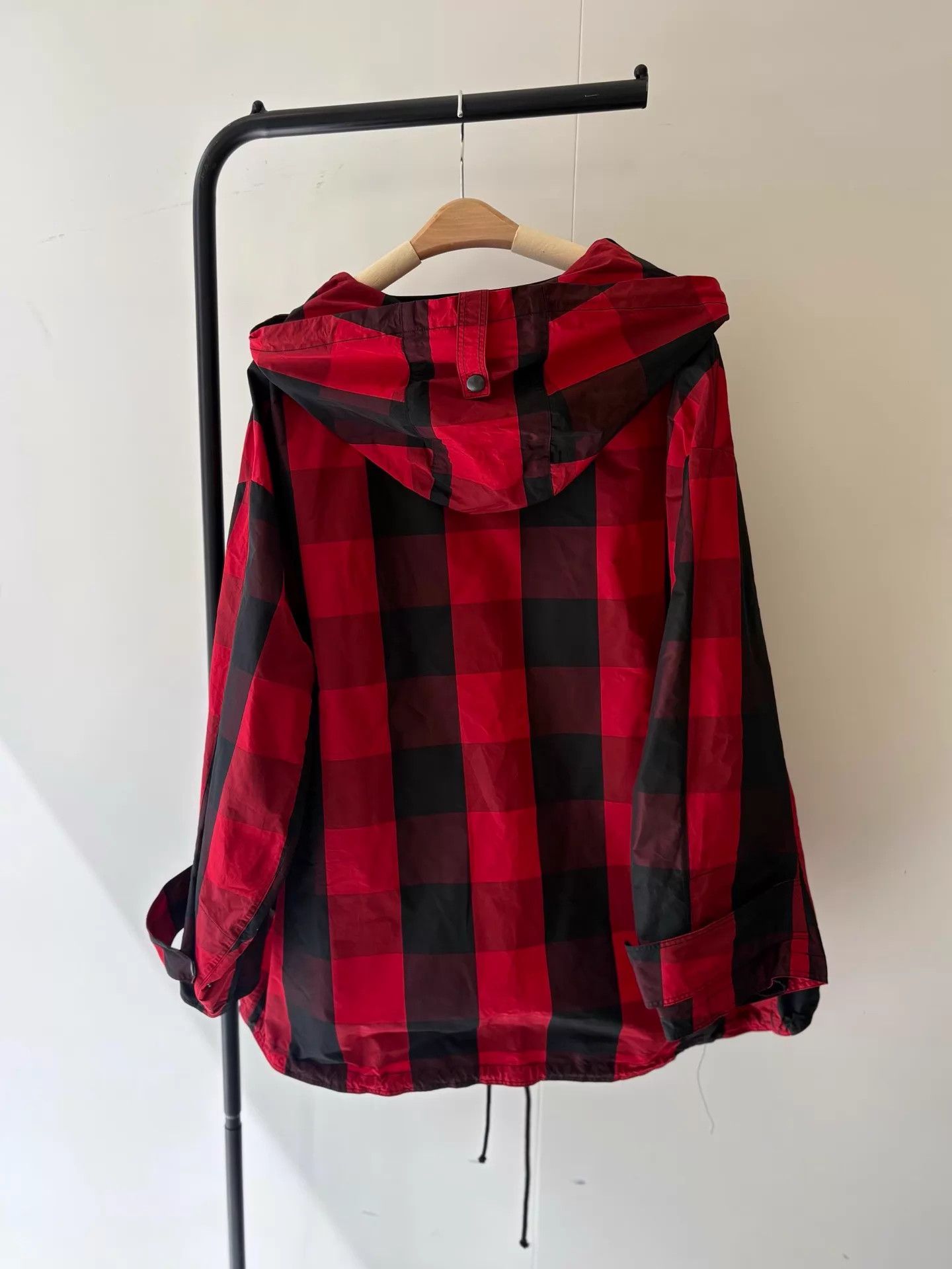 Dior Dior Red Black Check Hooded Classic Jacket Size S Size S / US 4 / IT 40 - 2 Thumbnail