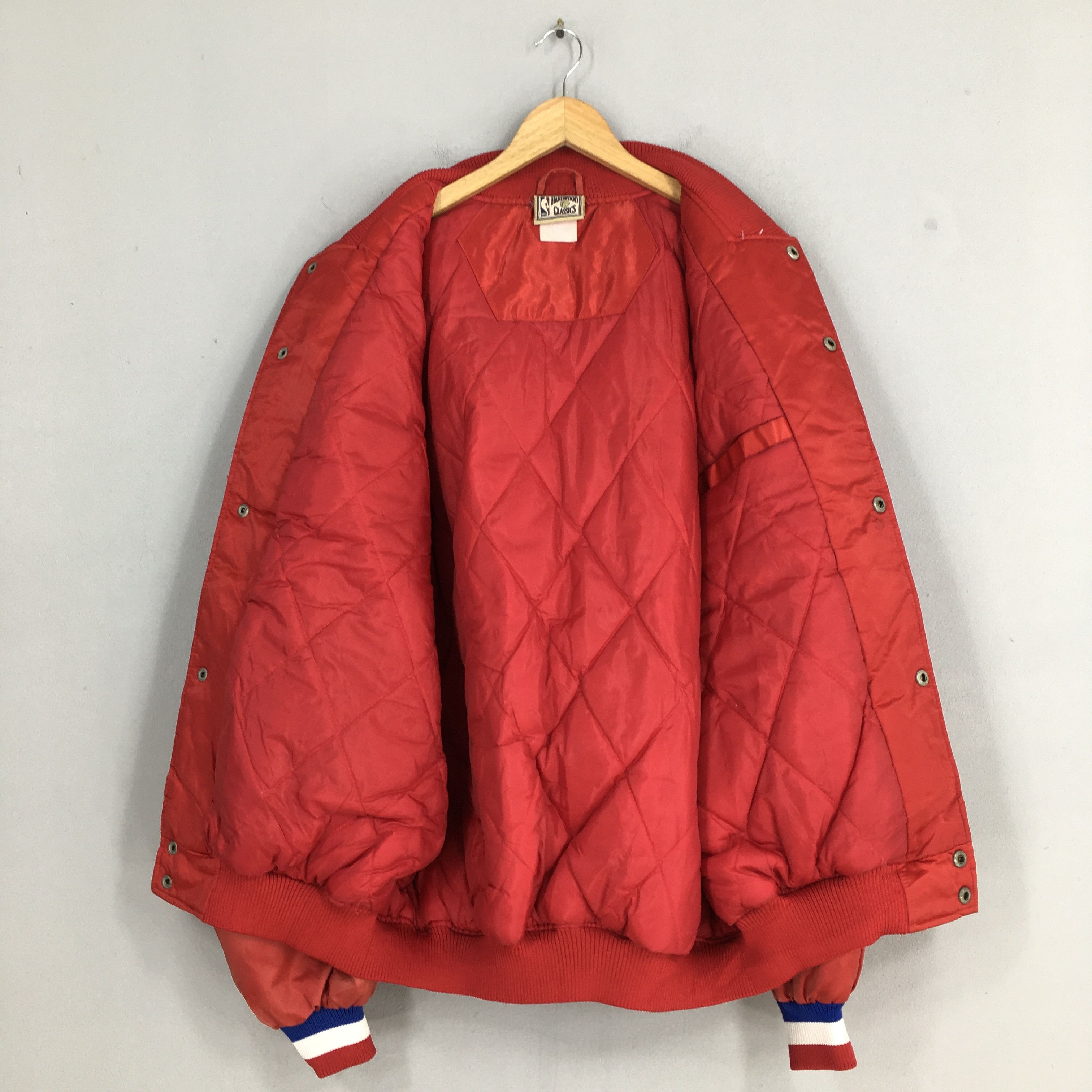 MLB Philadelphia 76ers Sixers MLB Red Satin Jacket XXLarge Size US XXL / EU 58 / 5 - 8 Thumbnail