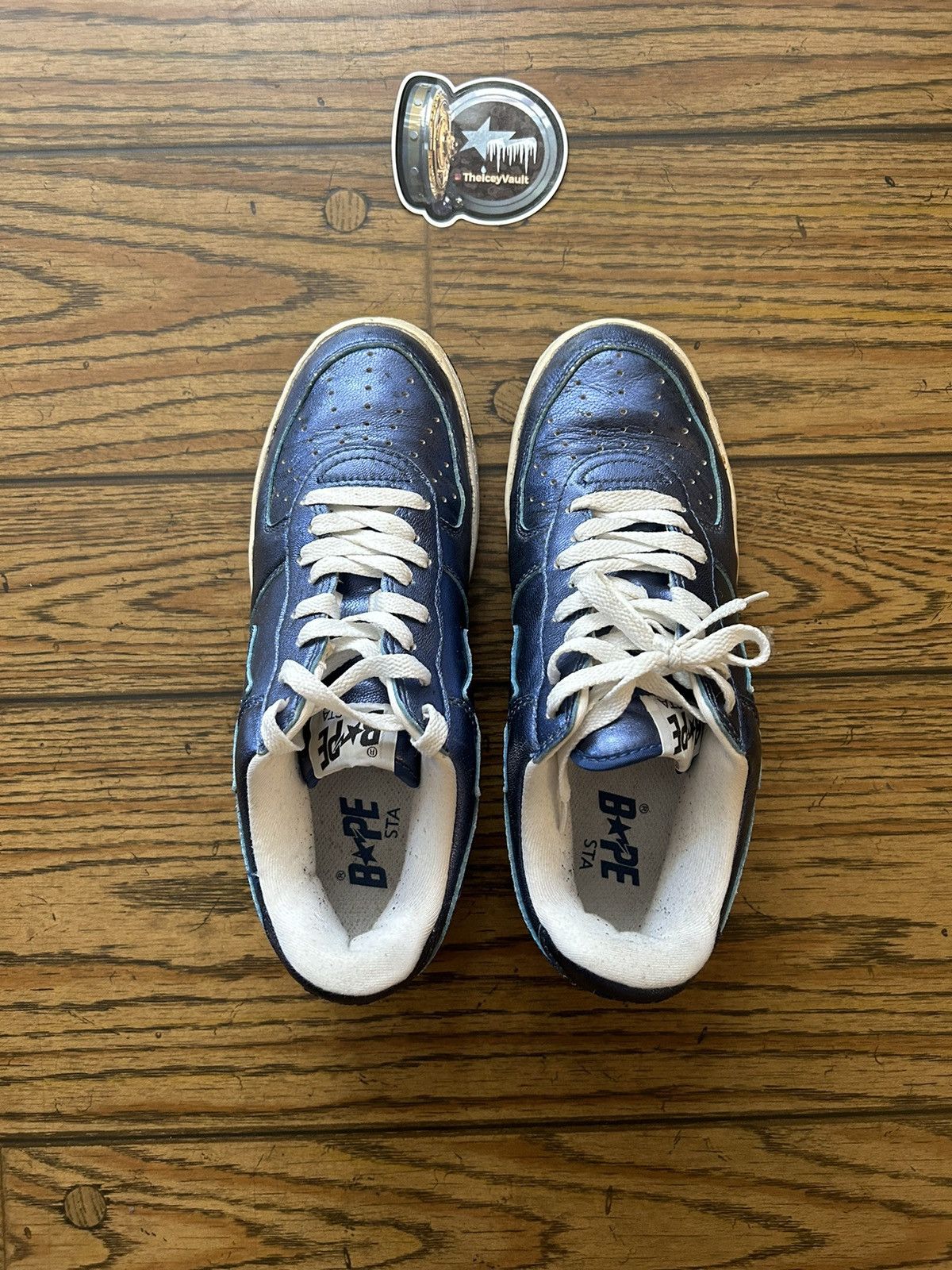 Bape Bape OG Navy Glitter Bapestas 8 Size US 8 / EU 41 - 3 Thumbnail
