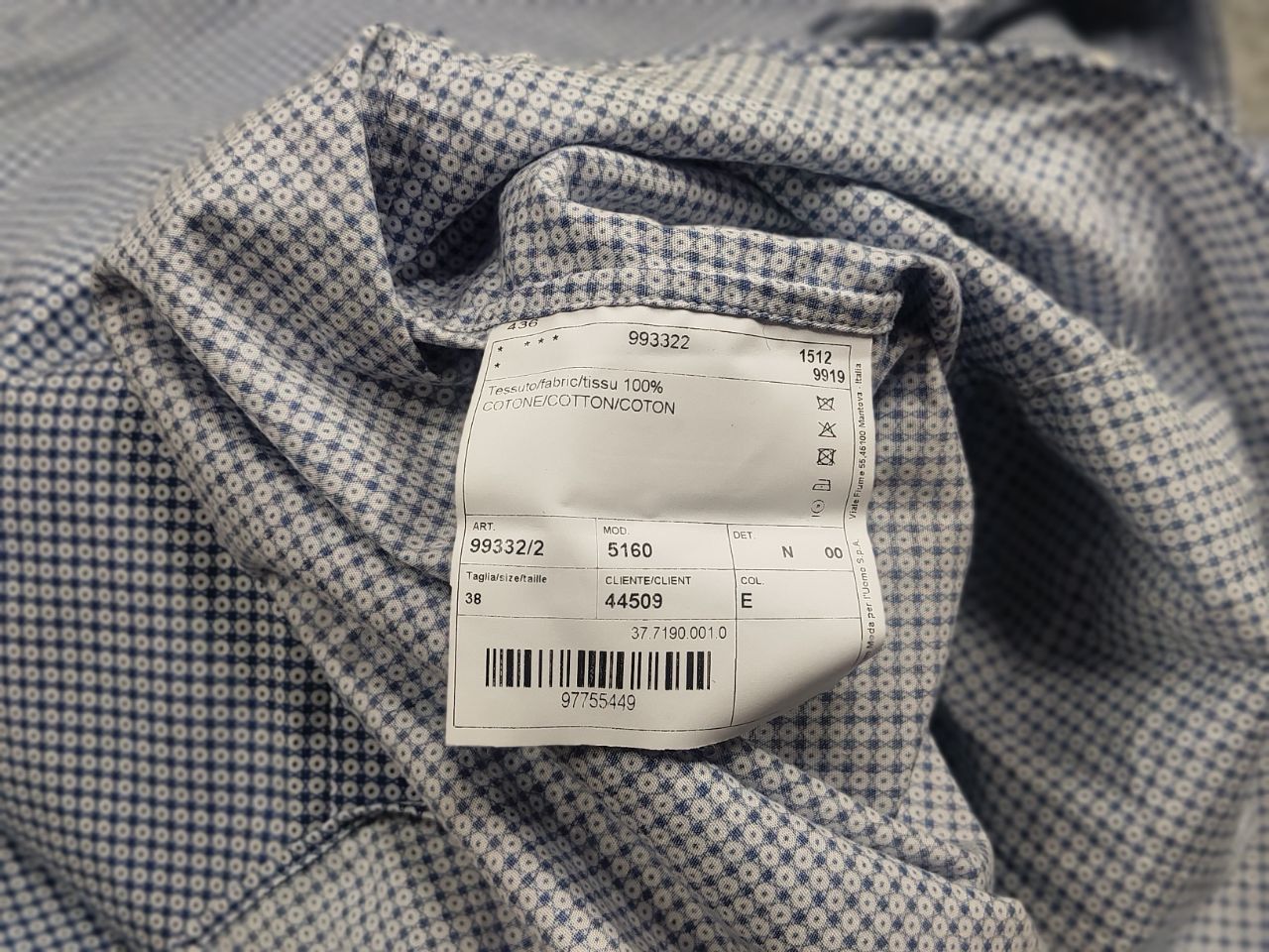 L.B.M. 1911 l.b.m. 1911 Design Light blue button-down long sleeves Shirt Size US M / EU 48-50 / 2 - 12 Thumbnail