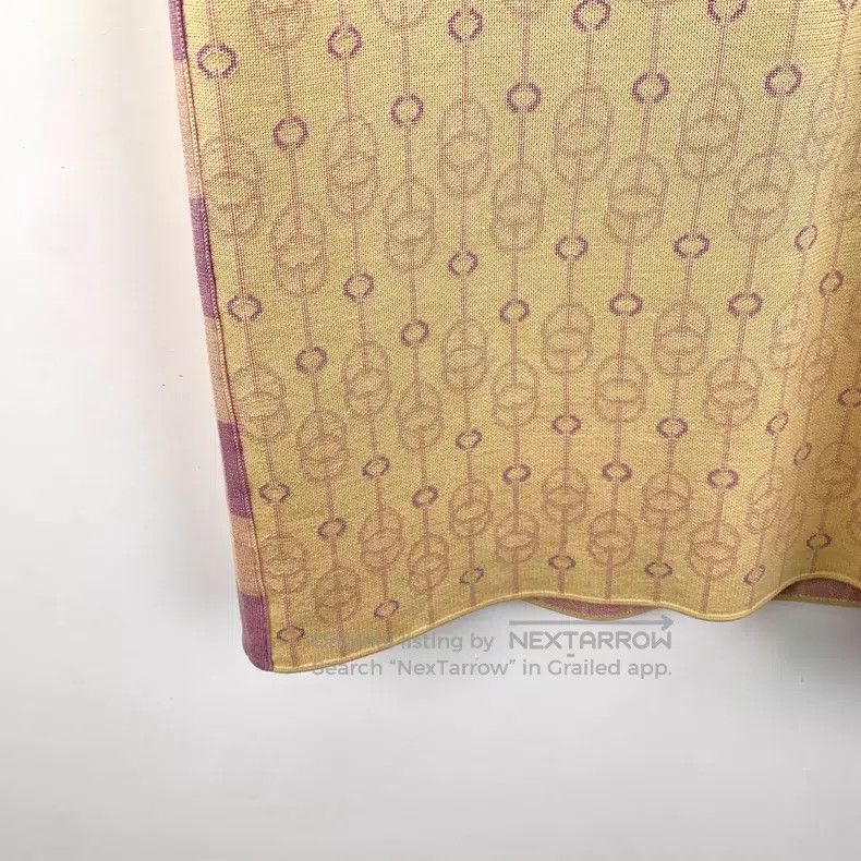 Hermes Hermes Light Yellow Buckle Jacquard All-Over Print Silk Cr Size XS / US 0-2 / IT 36-38 - 4 Thumbnail