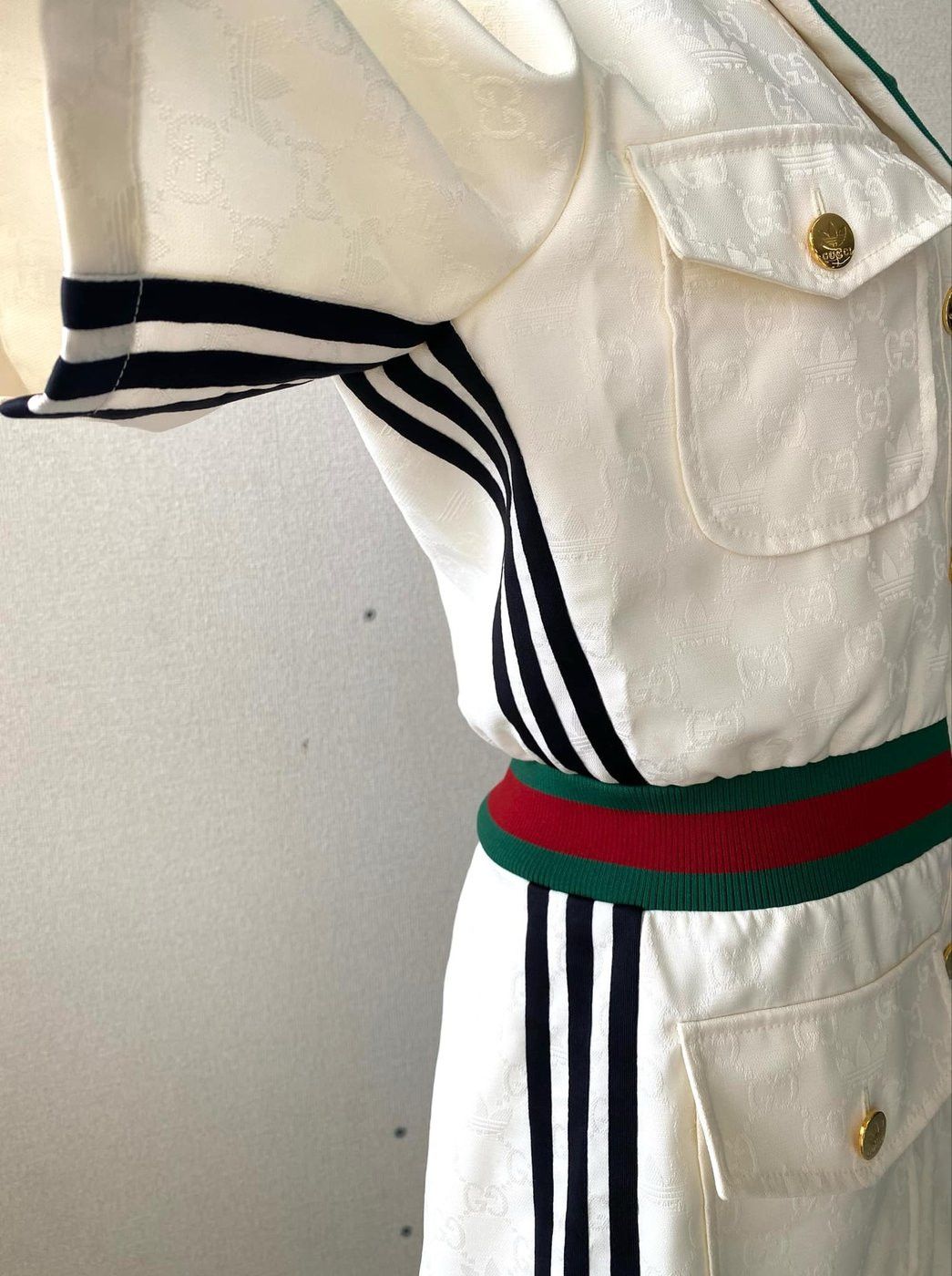 Adidas × Gucci The Gucci x Adidas Short Jumpsuit Size S / US 4 / IT 40 - 11 Thumbnail