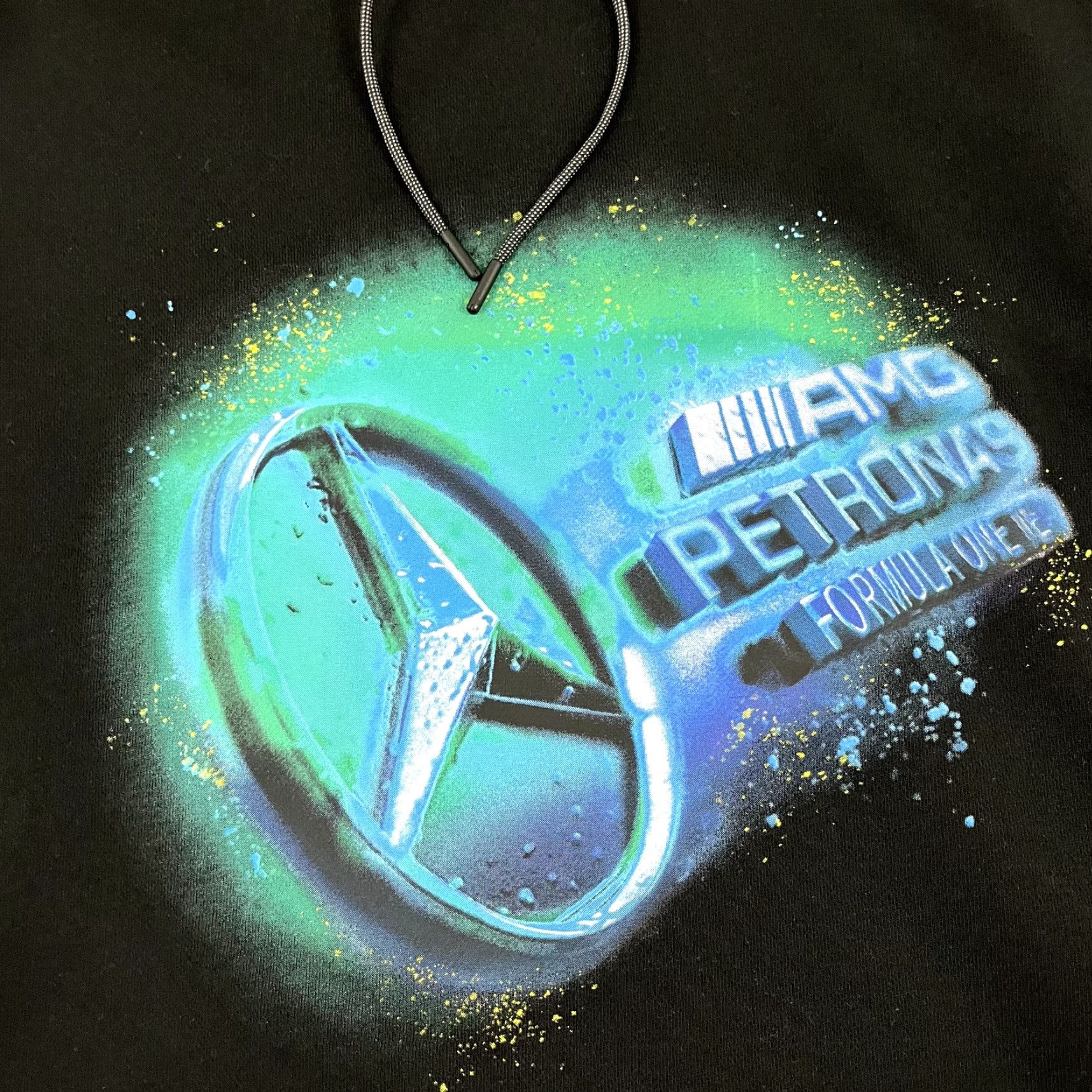 Puma PUMA Hoodie Mens M Black MERCEDES AMG Petronas Formula 1 One Sweatshirt Pullover Hooded Logo Graphic Print Vintage No Size US M / EU 48-50 / 2 - 5 Thumbnail