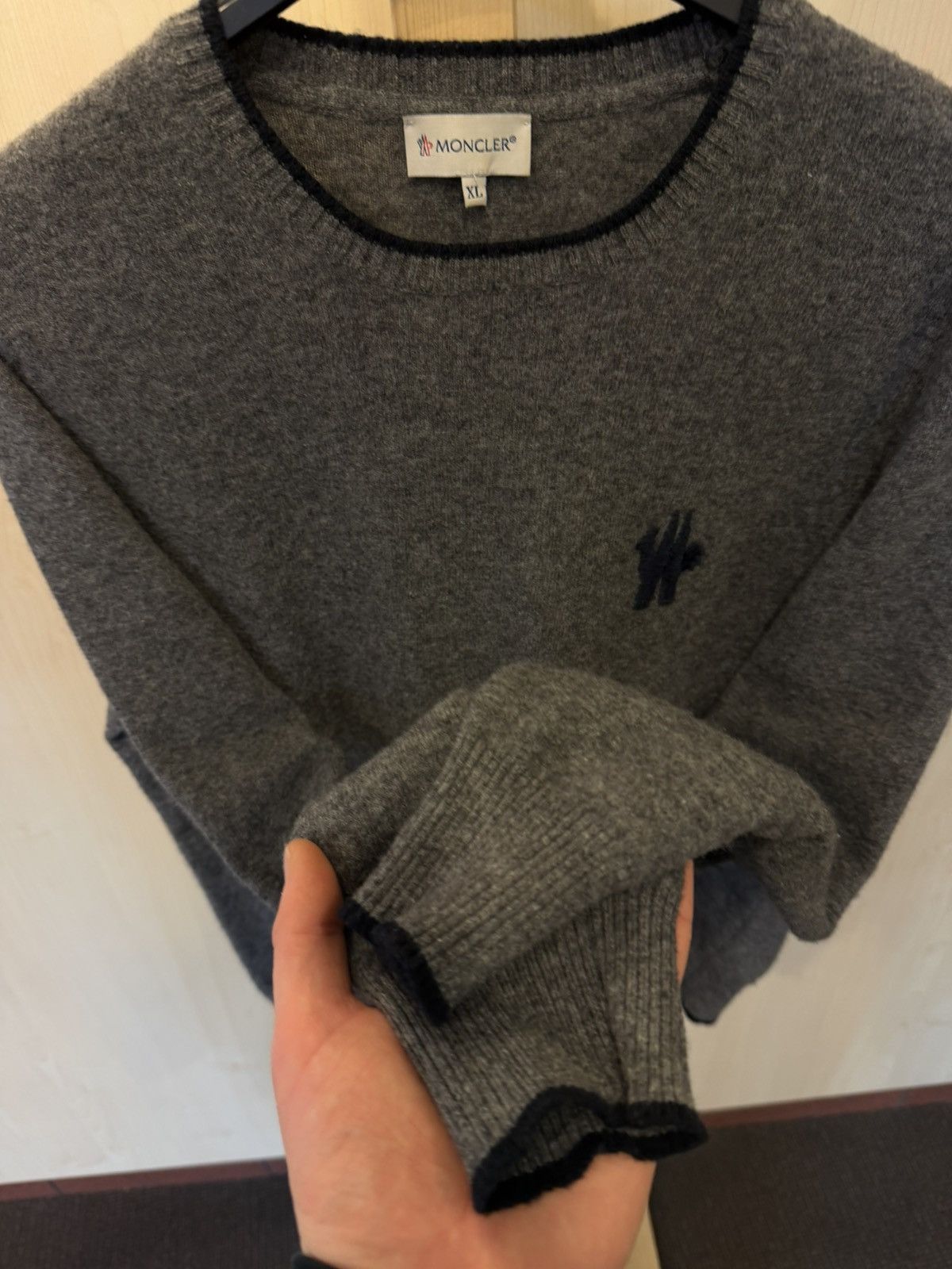 Moncler Moncler Vintage Grey Sweater 90s Rare Size US XS / EU 42 / 0 - 5 Thumbnail