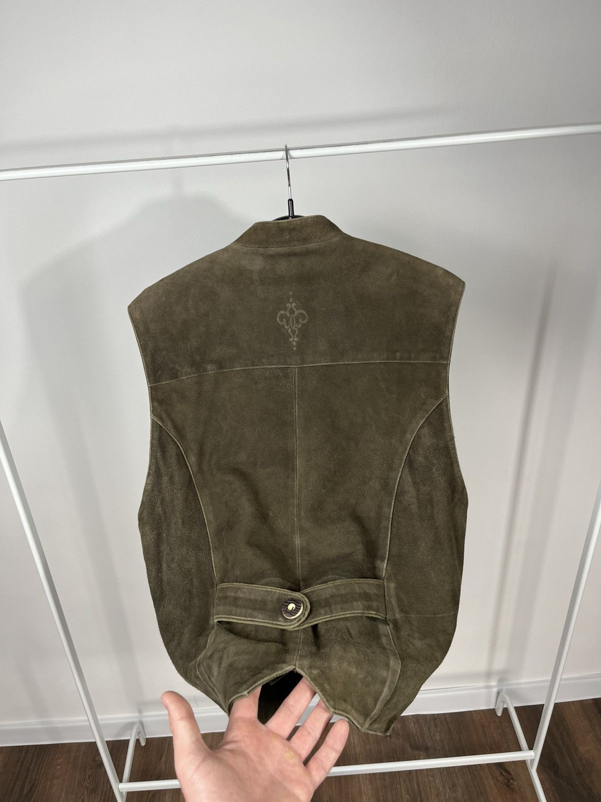 Other Vintage Distressed Leather Vest Brown Western Biker Men 50 Size US M / EU 48-50 / 2 - 14 Thumbnail